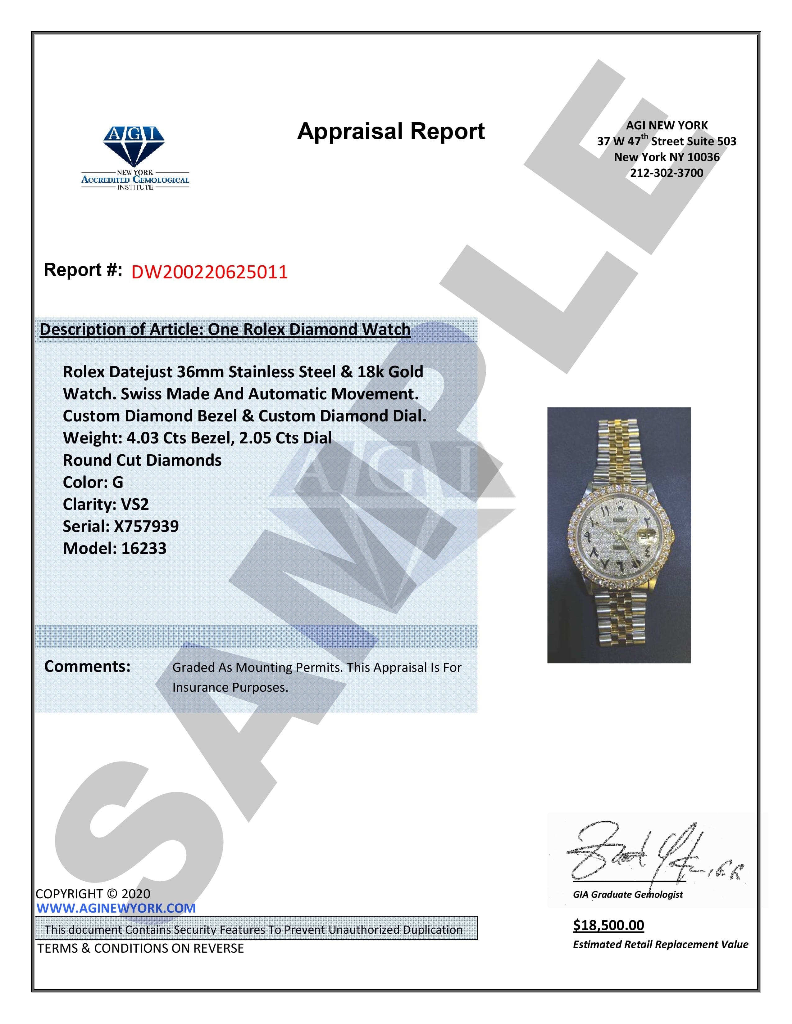 Diamond Rolex Watch | 68274 | Fluted Bezel | 31MM | Baby Blue Diamond Dial | Jubilee Band - Image 7