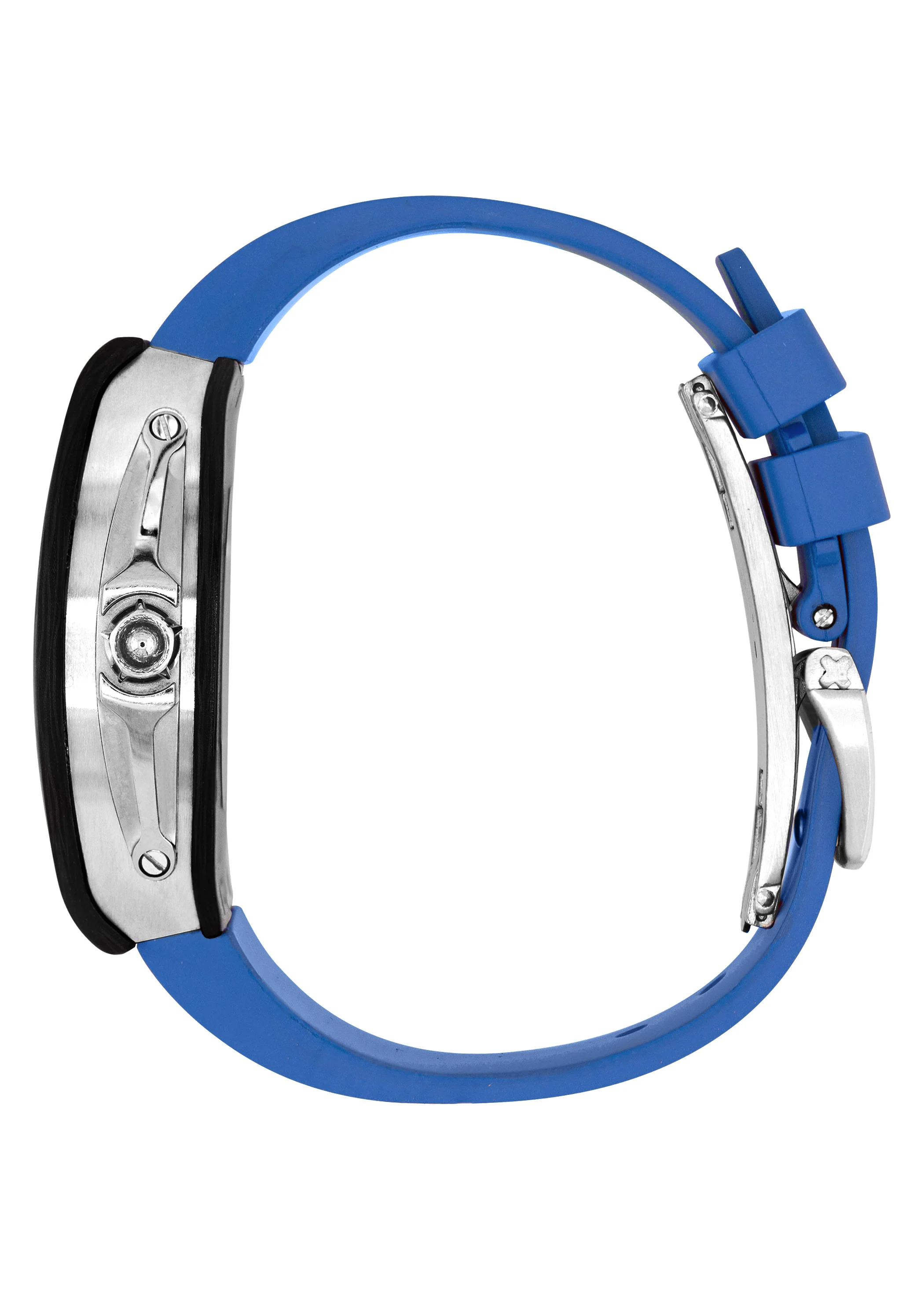 Frost NYC Mens Watch - Automatic Skeleton Carbon Fiber Sport Watch | FRST-01-CFS | Blue - Image 2