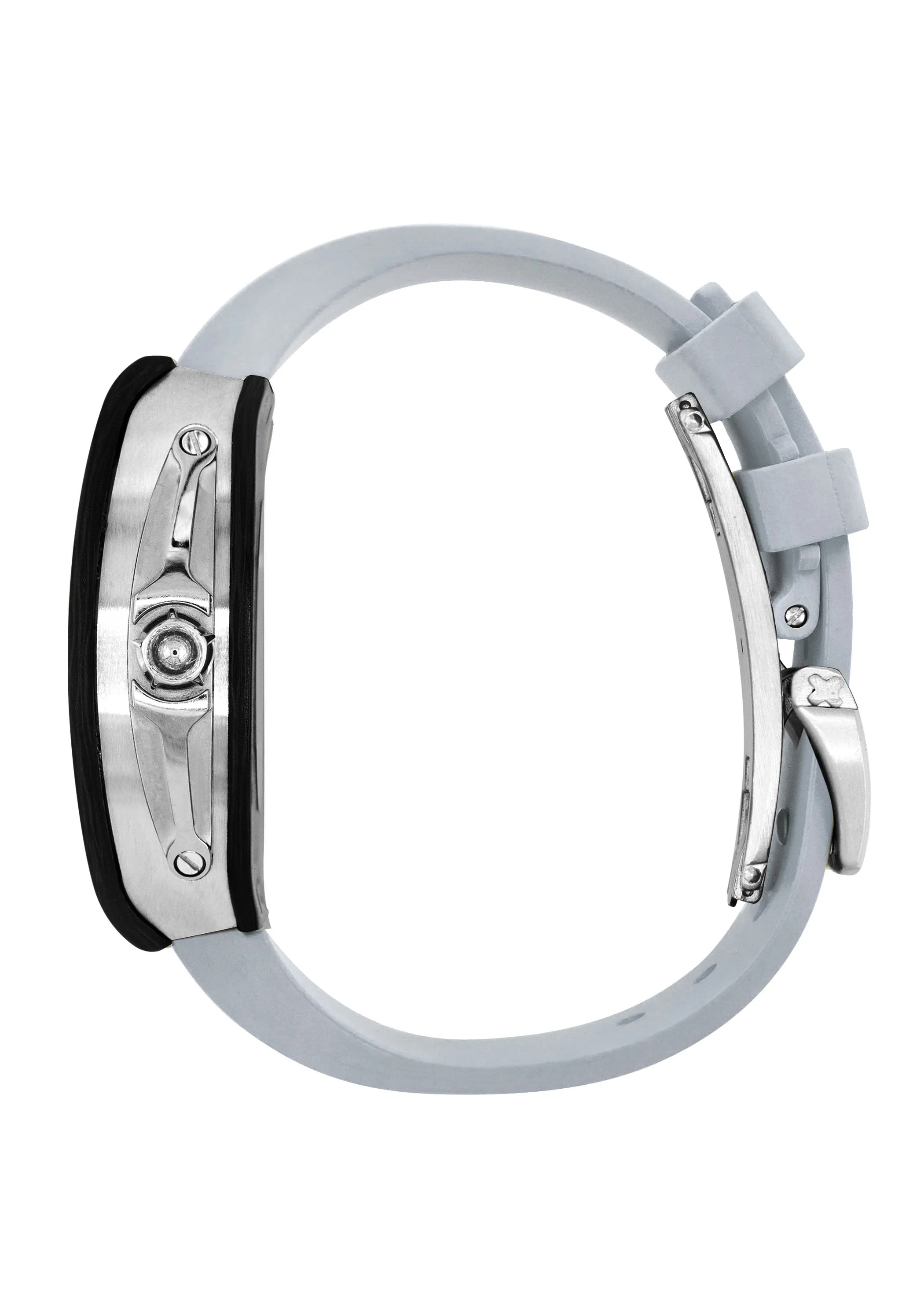 Frost NYC Mens Watch - Automatic Skeleton Carbon Fiber Sport Watch | FRST-01-CFS | Gray - Image 2