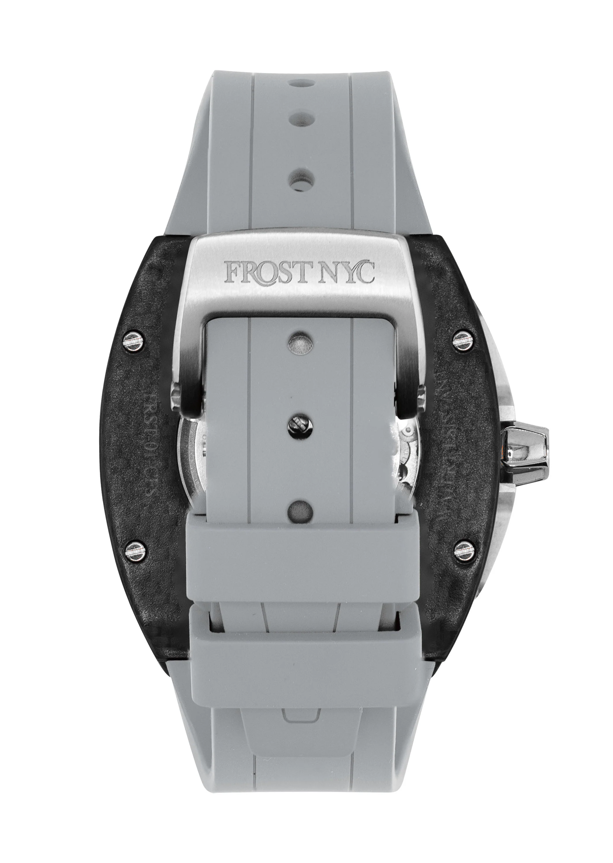 Frost NYC Mens Watch - Automatic Skeleton Carbon Fiber Sport Watch | FRST-01-CFS | Gray - Image 5