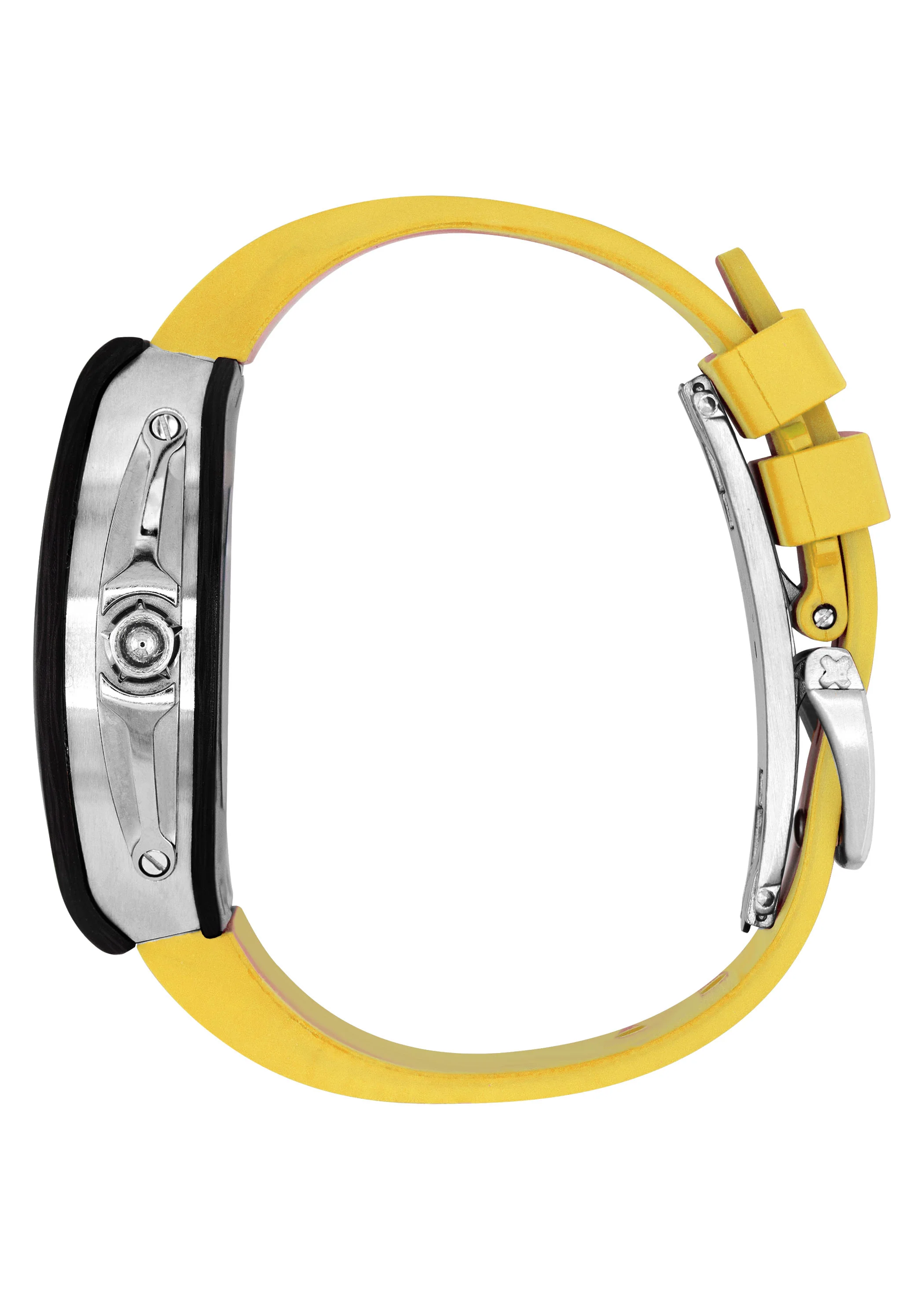 Frost NYC Mens Watch - Automatic Skeleton Carbon Fiber Sport Watch | FRST-01-CFS | Yellow - Image 2