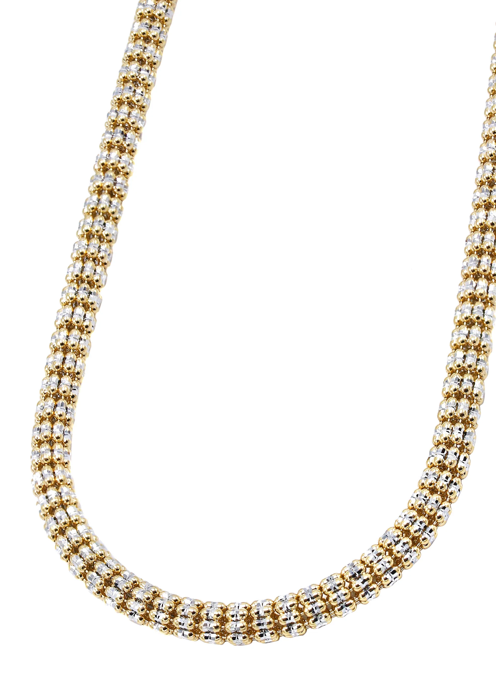 Yellow Gold Chain - Mens Ice Chain 10K/14K Yellow Gold