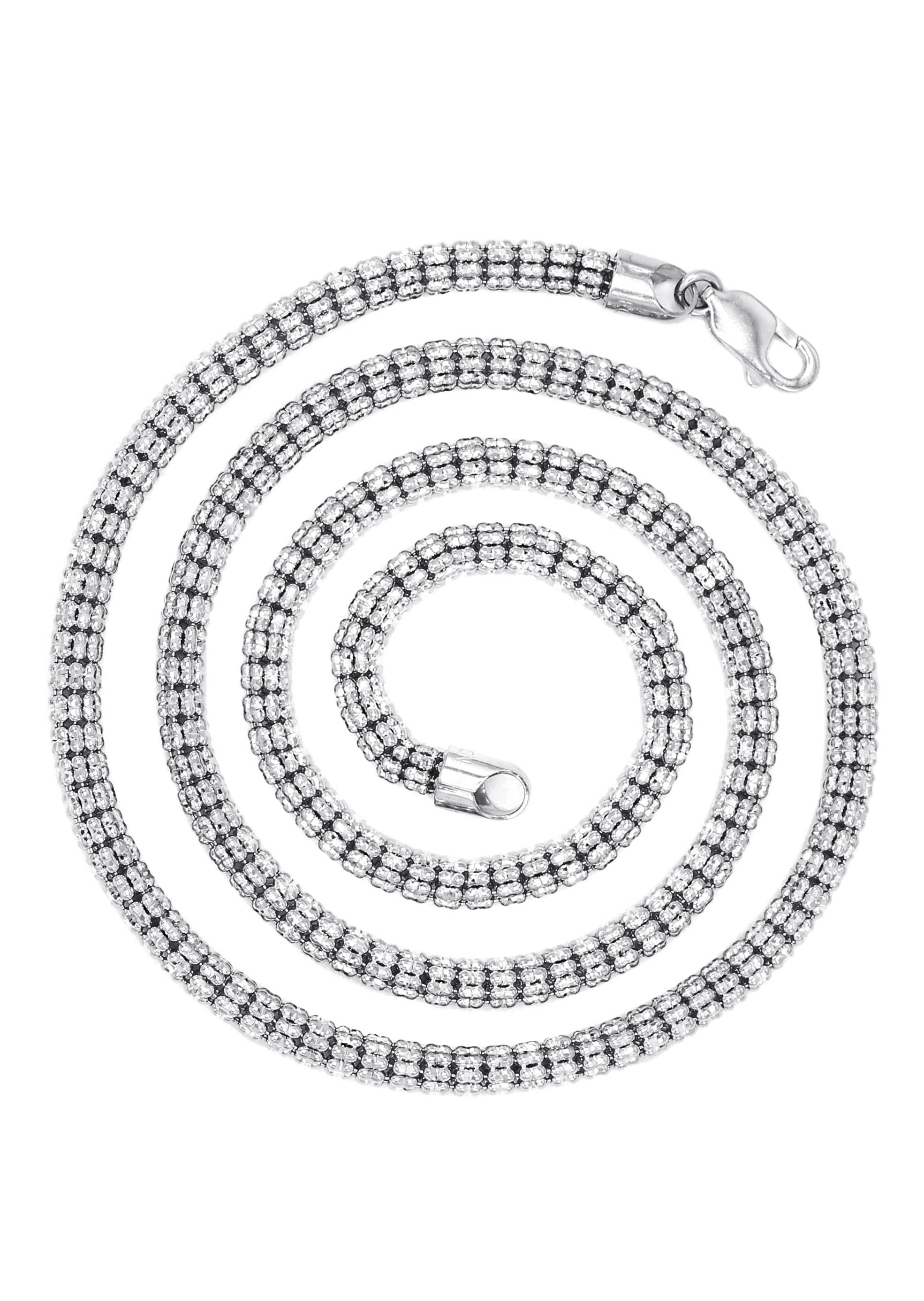White Gold Chain - Mens Ice Chain 10K/14K White Gold - Image 3