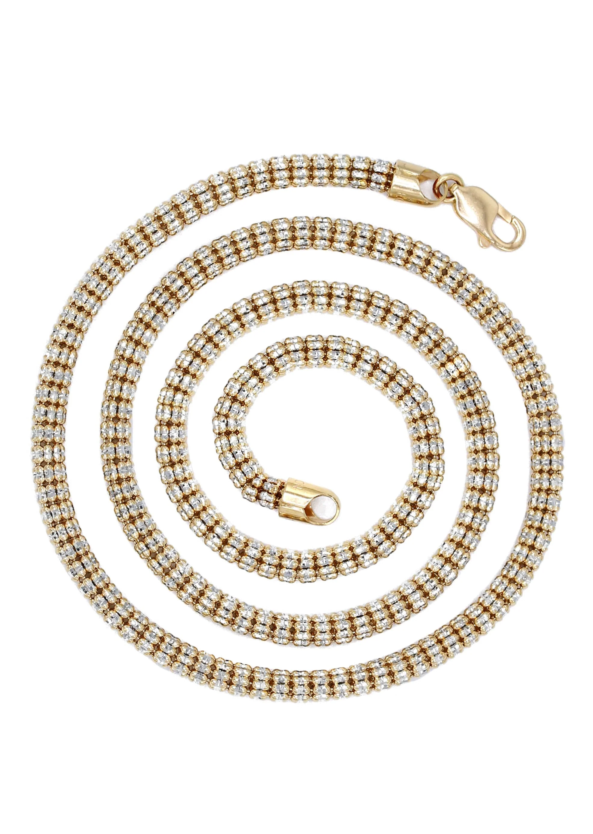 Mens Ice Chain 10K Yellow Gold - Image 3