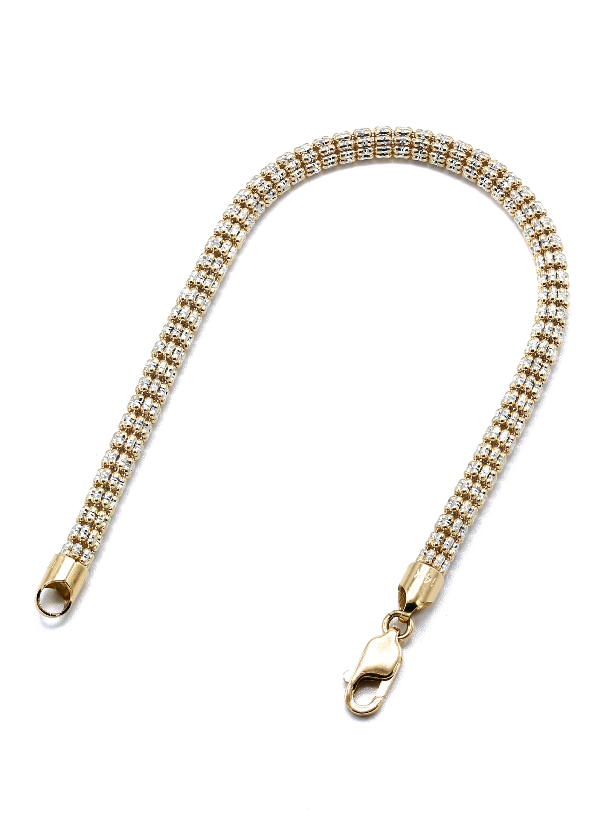 Yellow Gold Men's Ice Bracelet 10K/14K - Image 2