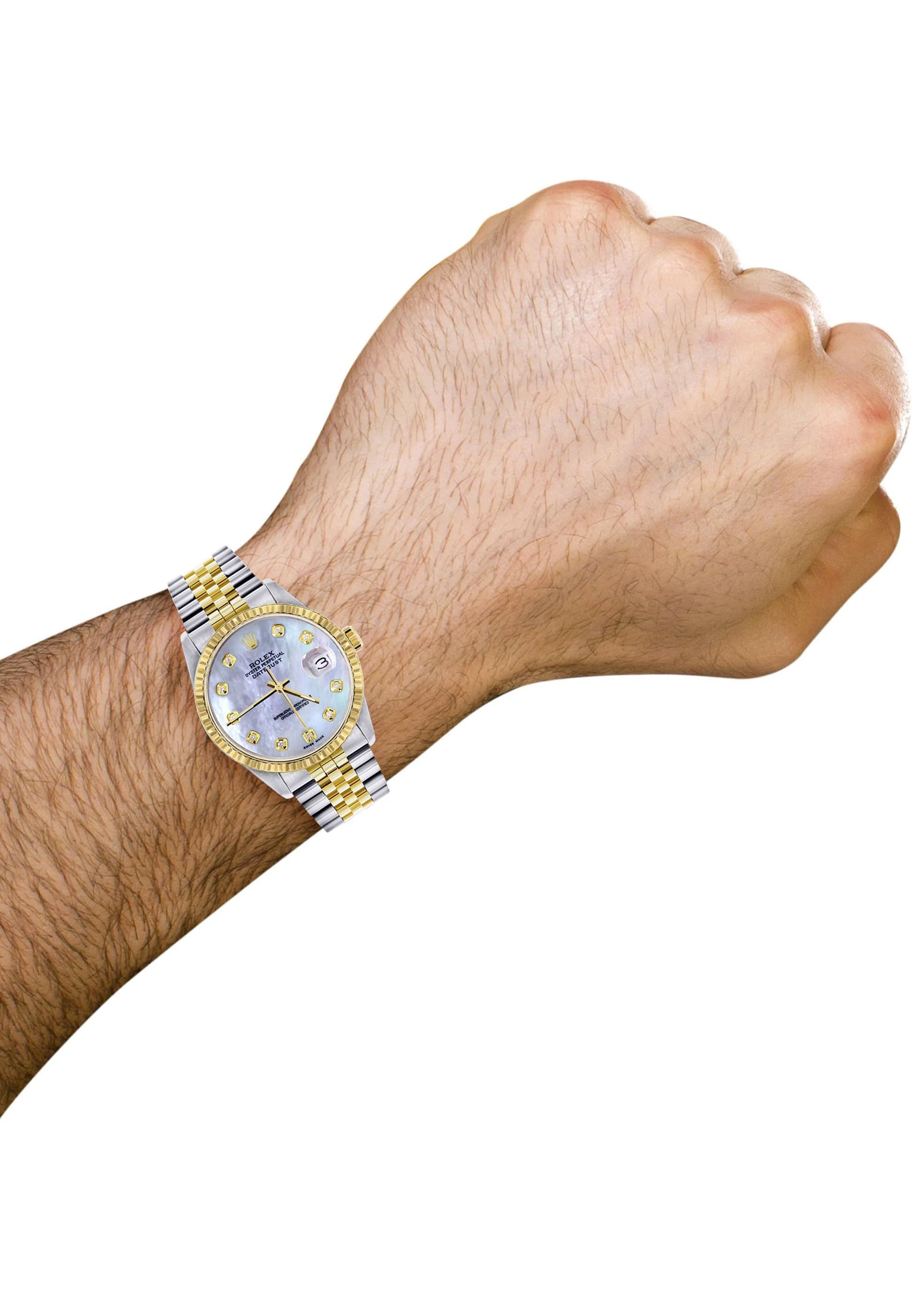 Mens Rolex Datejust Watch 16233 Two Tone | 36Mm | Mother of Pearl Dial | Jubilee Band - Image 3