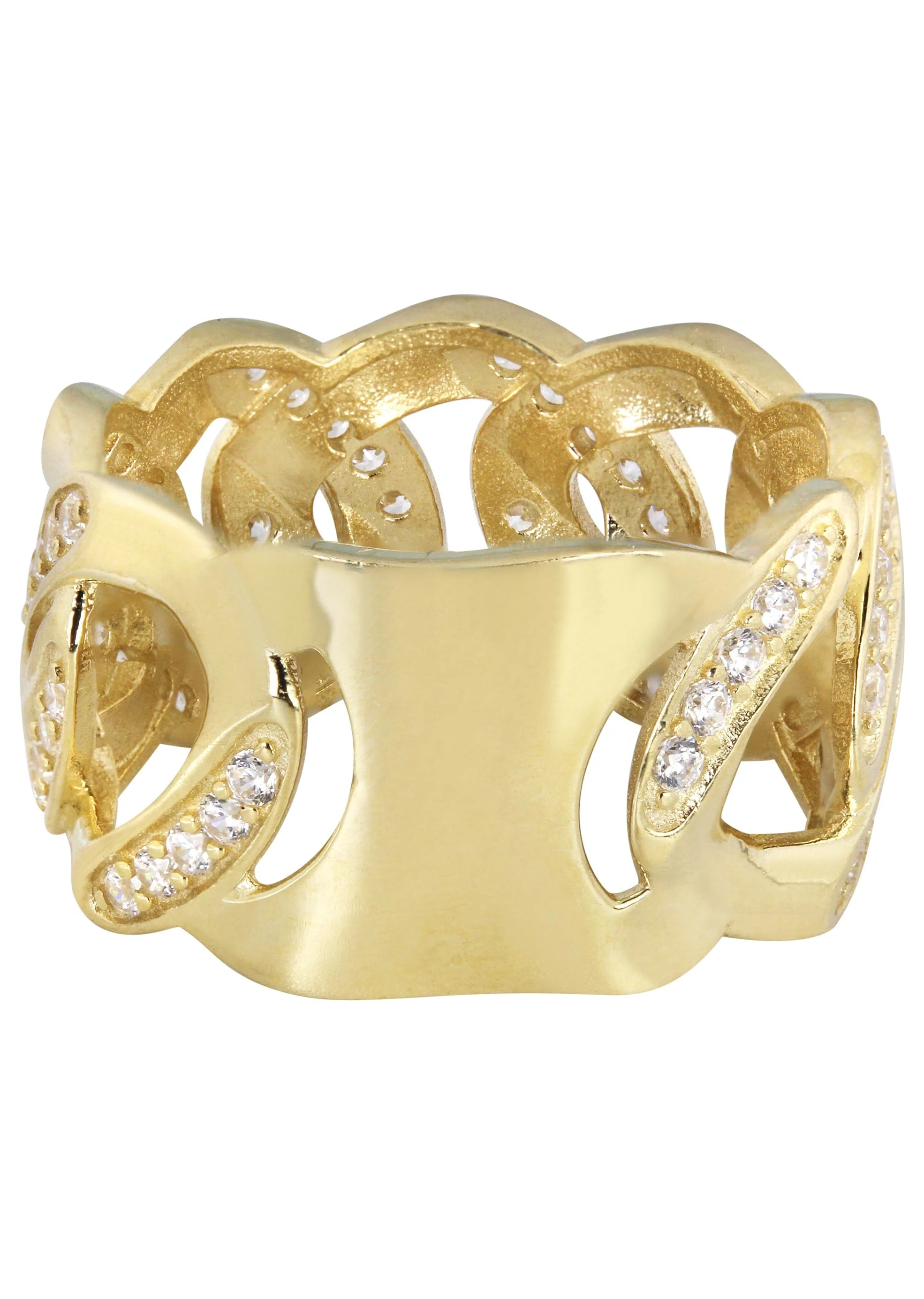 10K Cuban Gold Ring For Men - Mens Pinky Ring | 7.3 Grams - Image 3