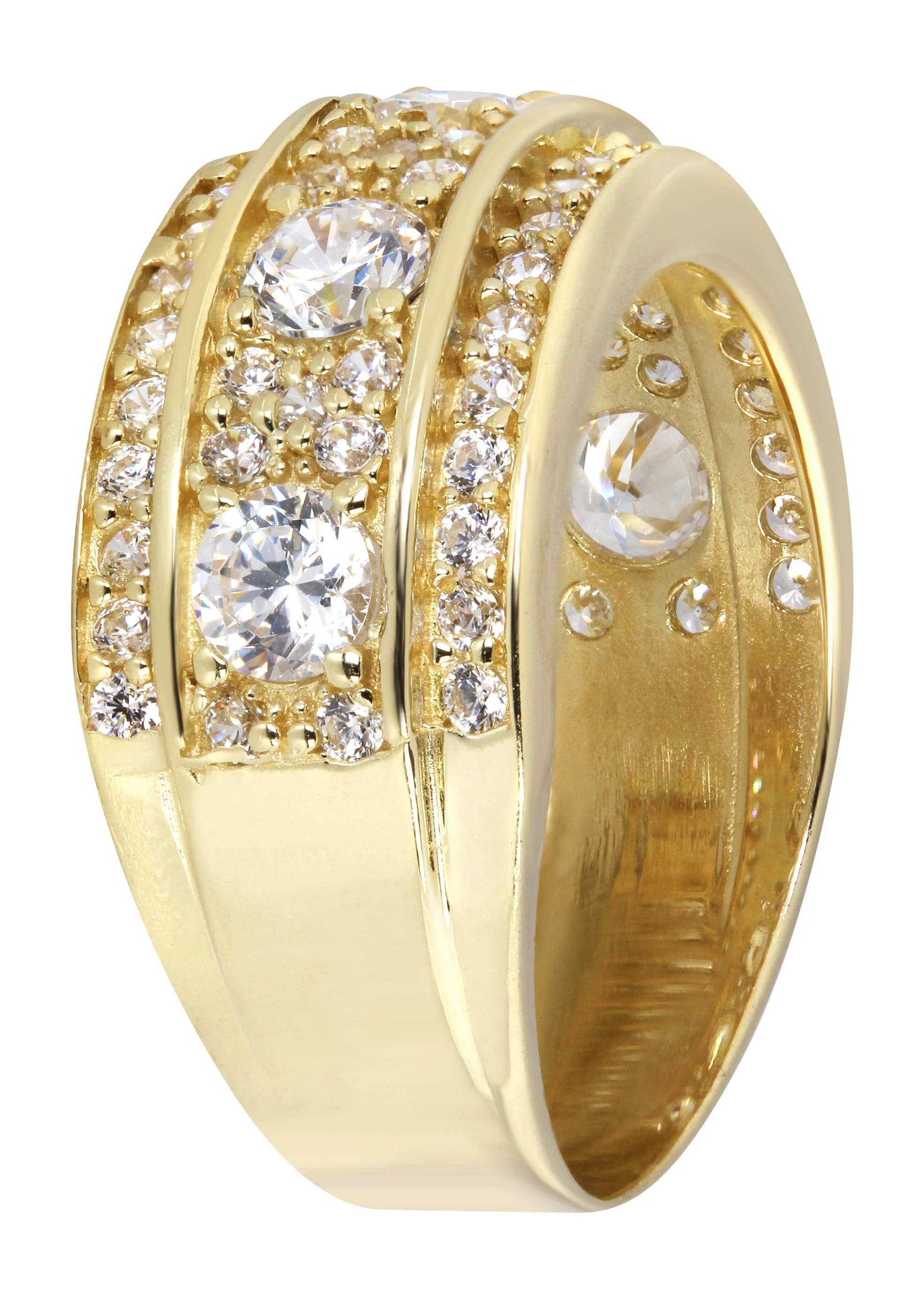 10K Wedding Band Gold Ring For Men - Mens Pinky Ring | 7.5 Grams - Image 2