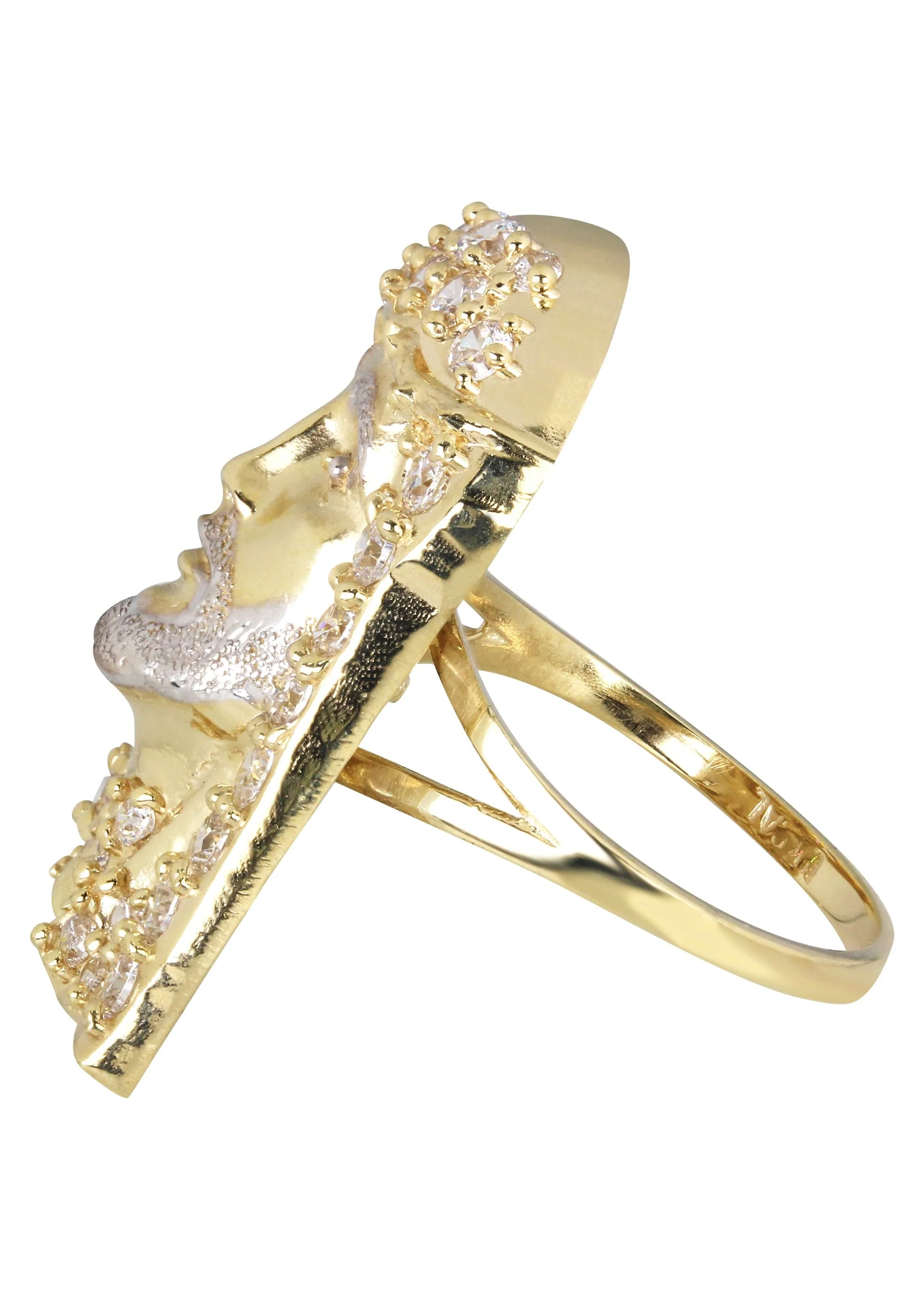 10K Jesus Gold Ring For Me | 6.4 Grams - Image 2