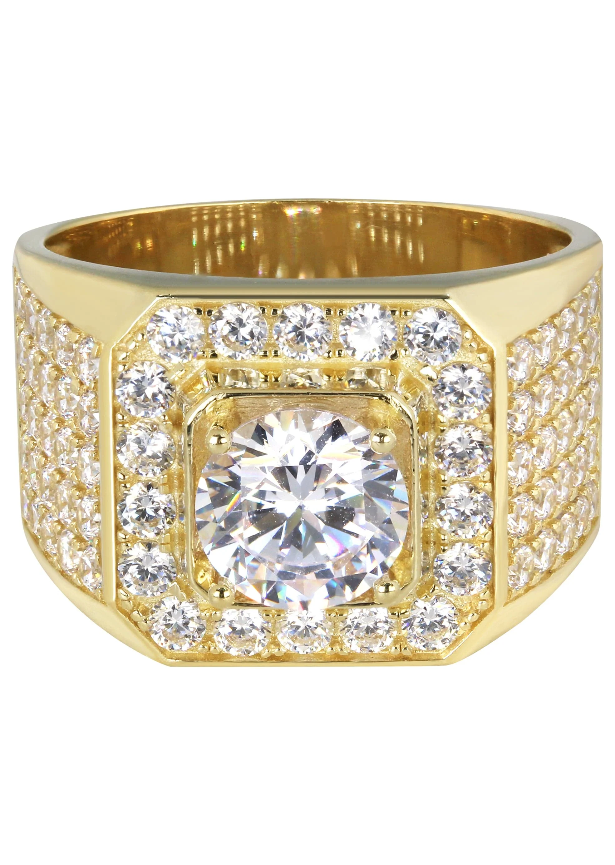 10K Gold Ring For Men - Mens Pinky Ring | 11.1 Grams
