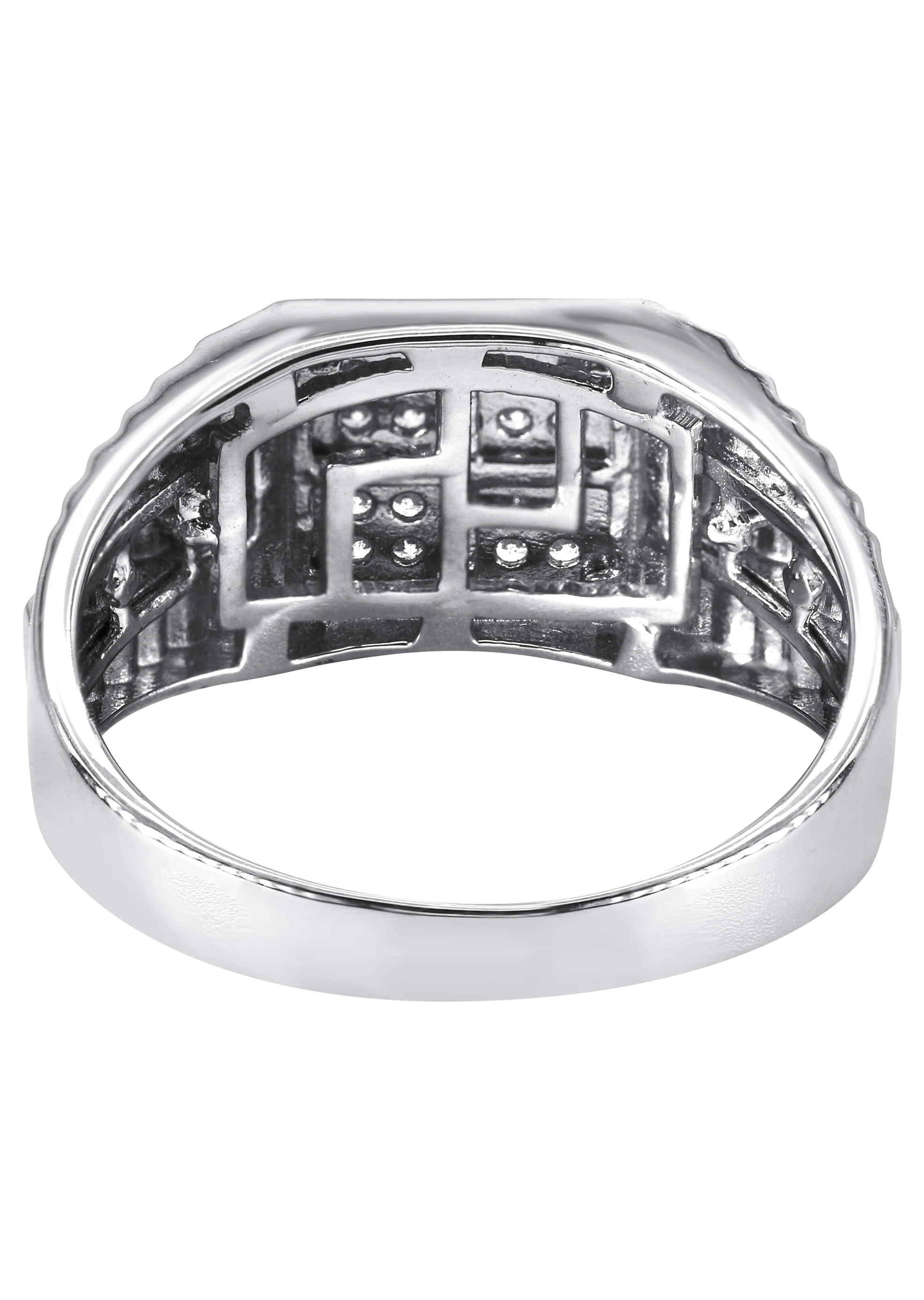 Mens Silver CZ Pinky Ring | Appx 5.2 Grams - Image 3
