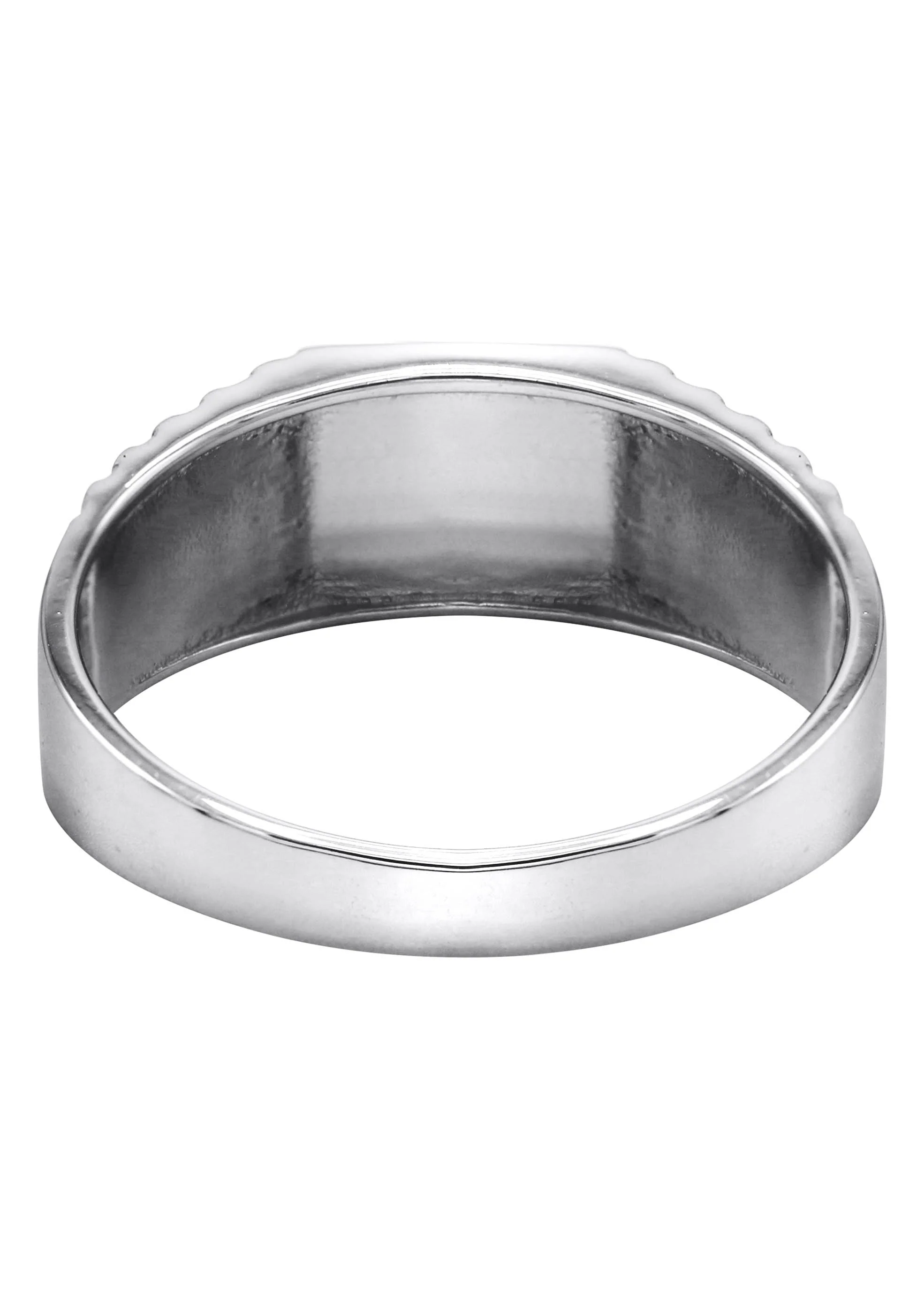 Mens Silver Onyx Ring | Appx 3.9 Grams - Image 3