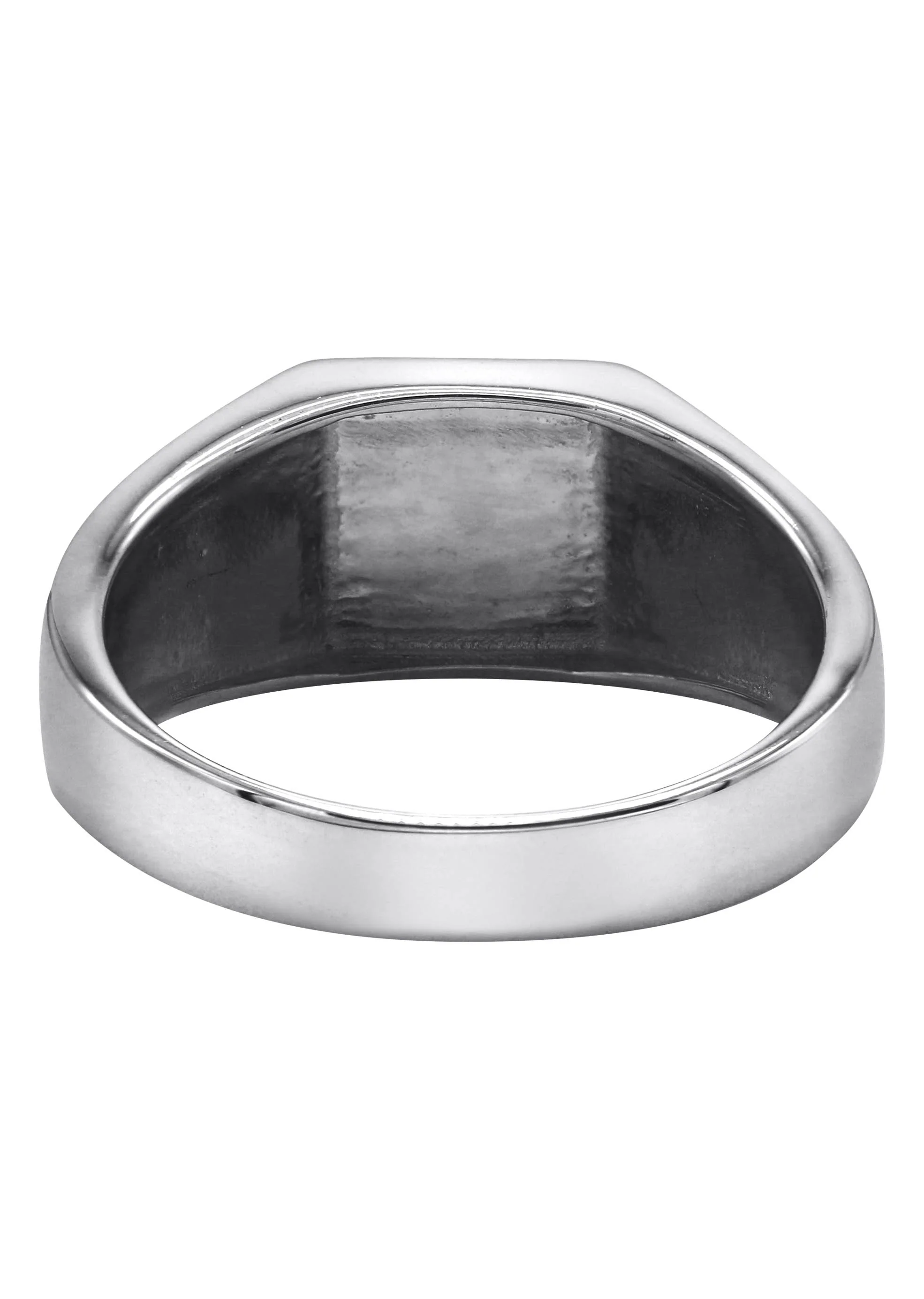 Mens Silver Signet Onyx Ring | Appx 5.4 Grams - Image 3
