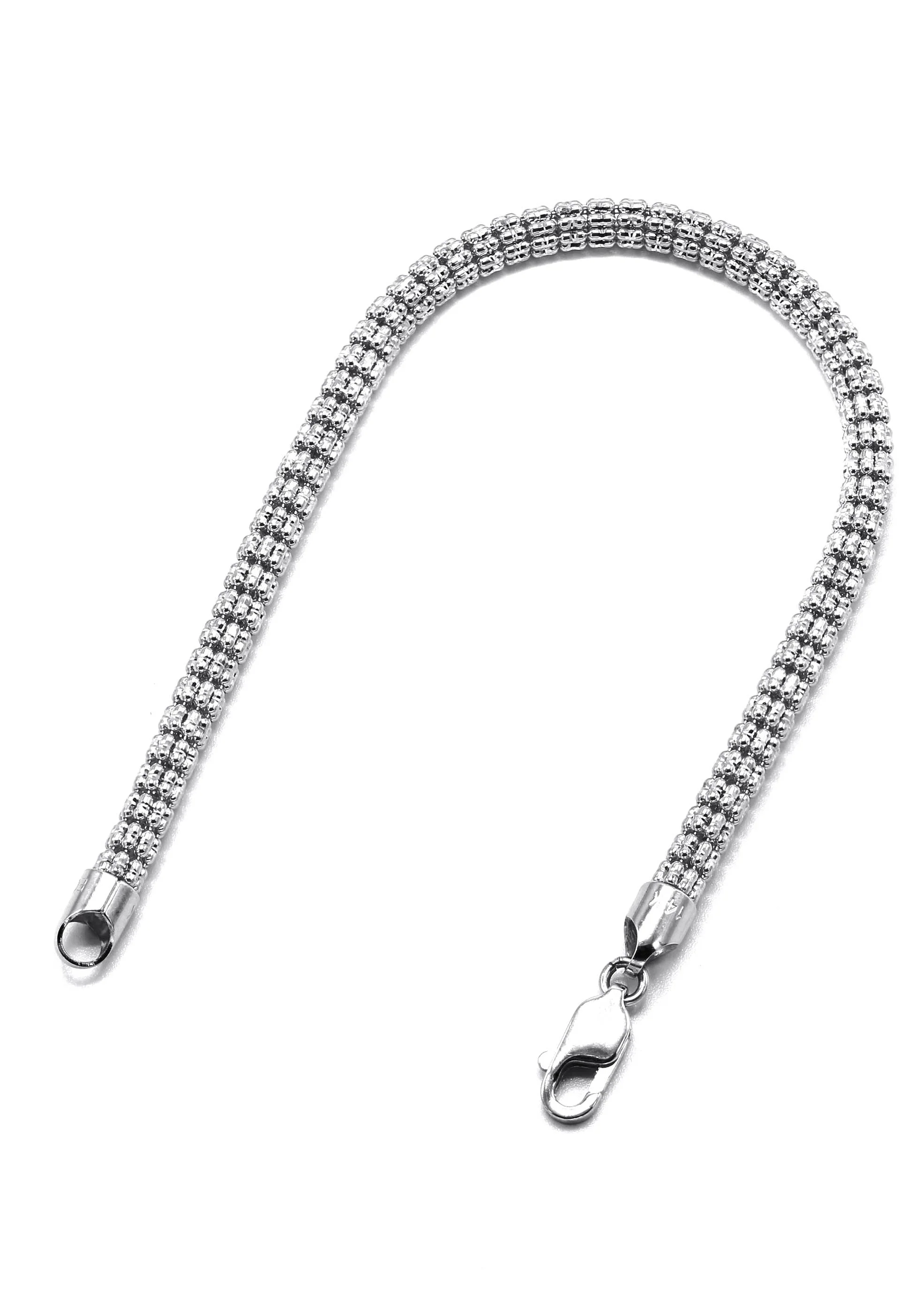 White Gold Men's Ice Bracelet 10K/14K - Image 2