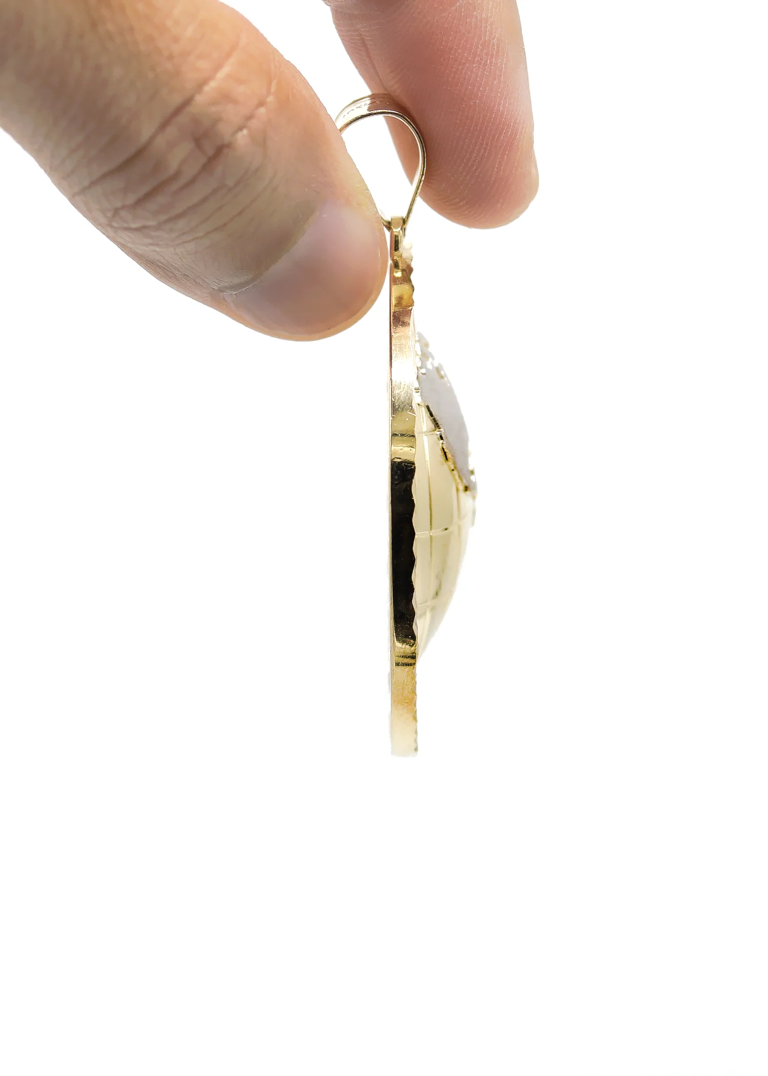 10KGold "World Is Yours" Pendant  Gold | Customizable Size - Image 5