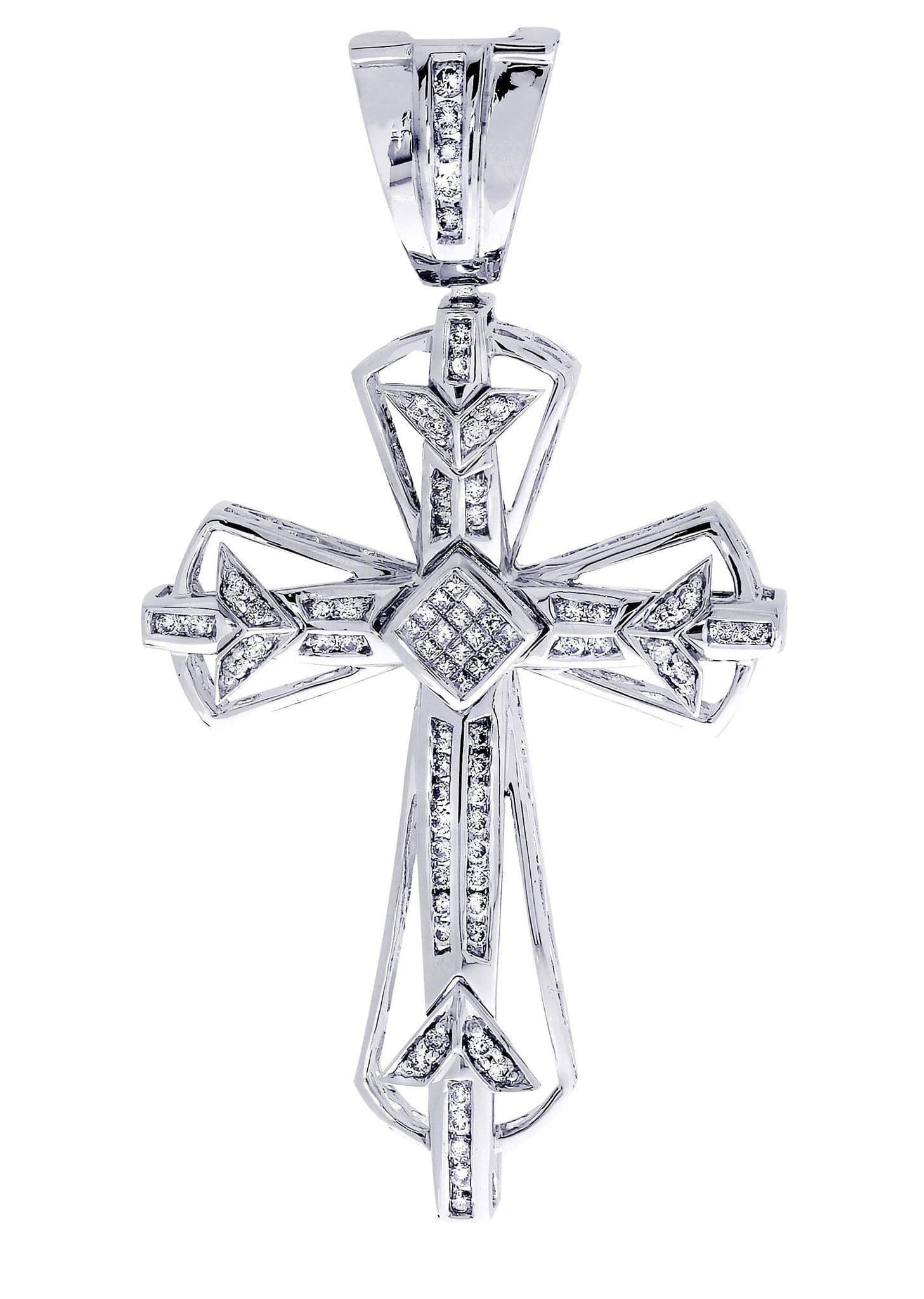 Diamond Cross Pendant| 0.93 Carats| 17.74 Grams
