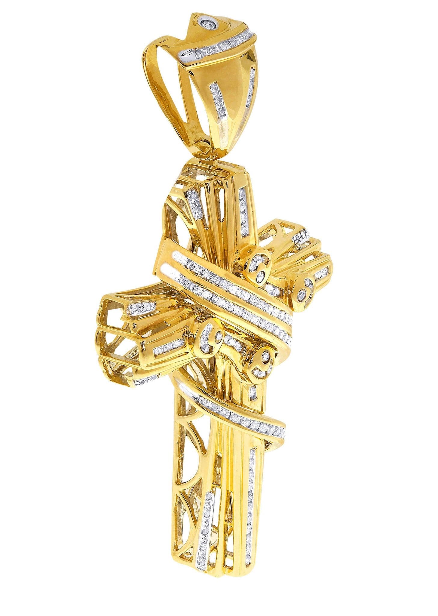 Diamond Cross Pendant| 1.62 Carats| 29.77 Grams - Image 2