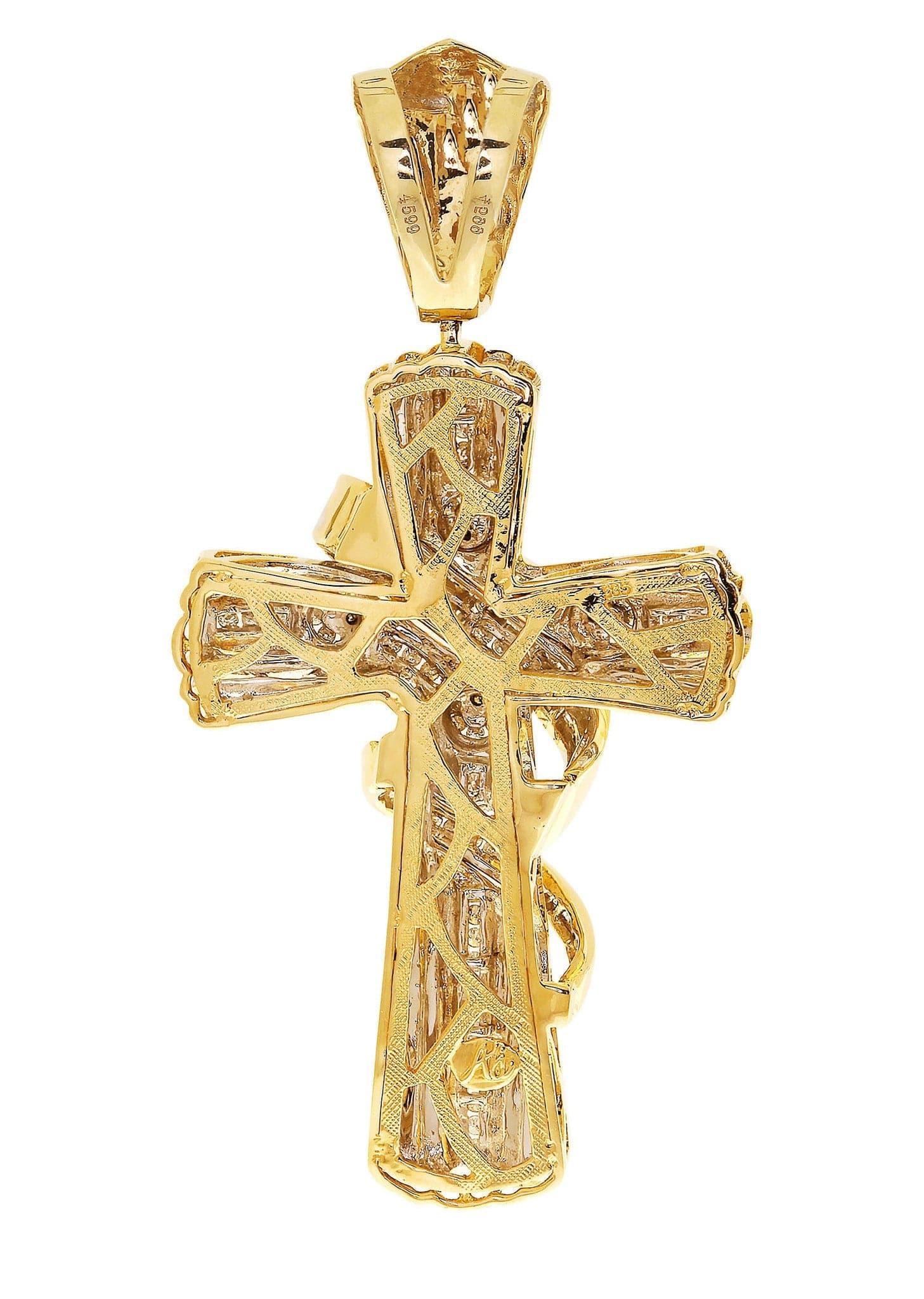 Diamond Cross Pendant| 1.62 Carats| 29.77 Grams - Image 3