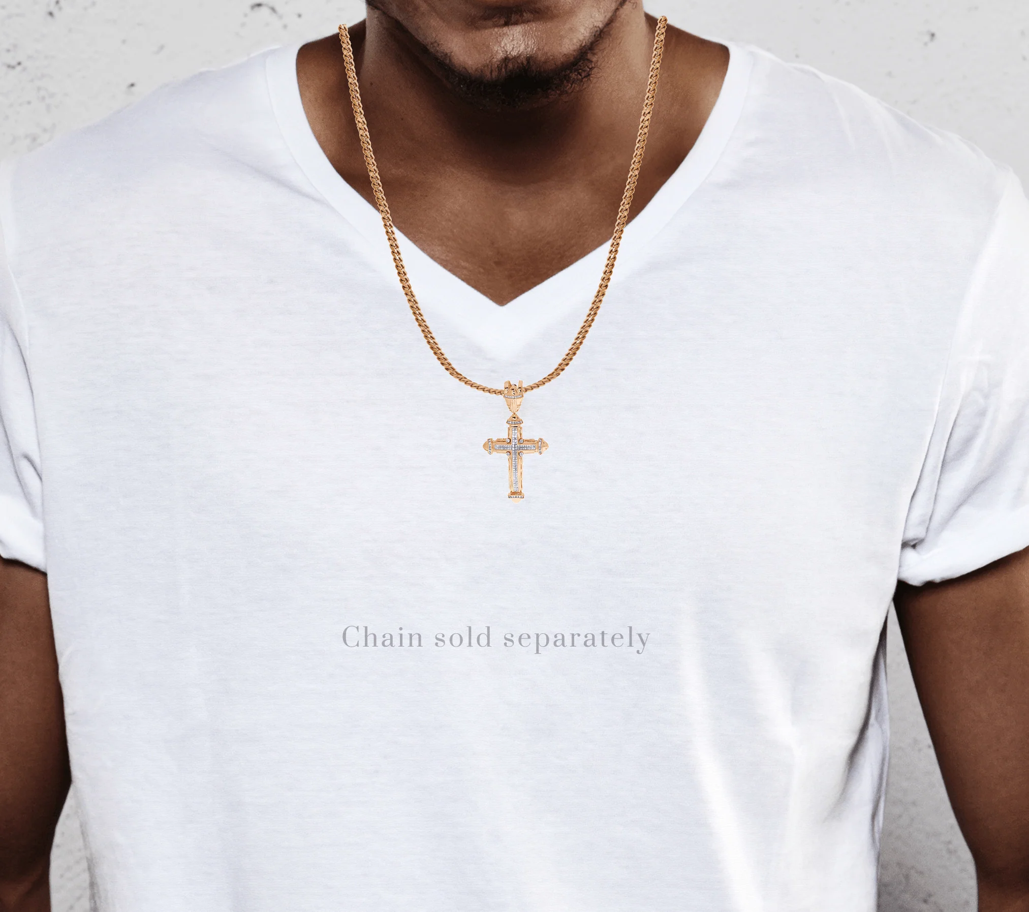 Diamond Cross Pendant| 1.72 Carats| 16.97 Grams - Image 4