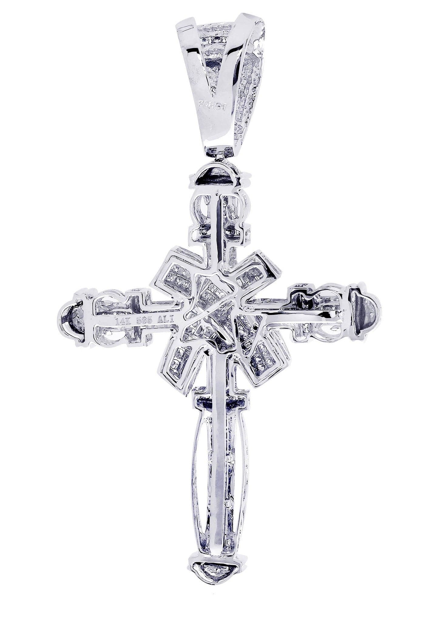 Diamond Cross Pendant| 1.84 Carats| 23.51 Grams - Image 3