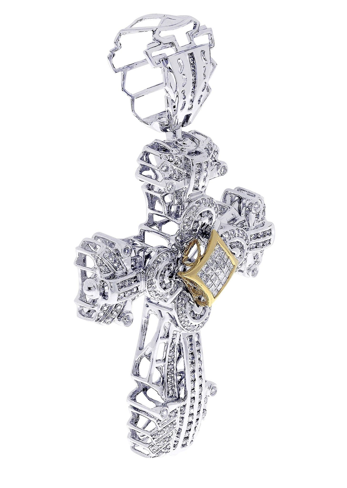 Diamond Cross Pendant| 2.07 Carats| 23.5 Grams - Image 2
