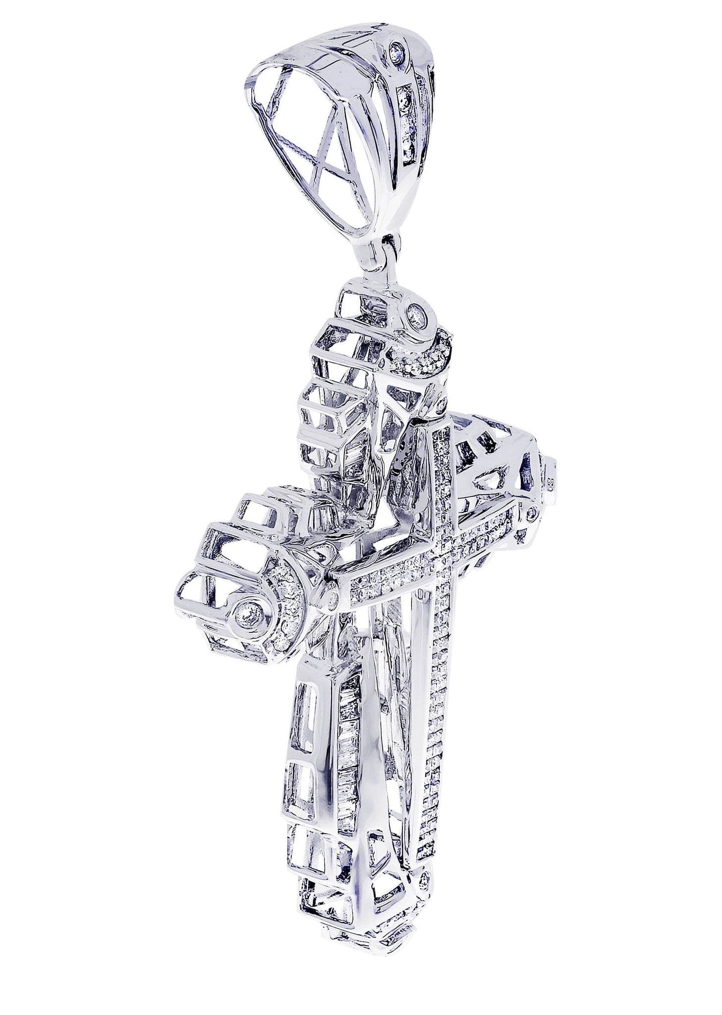 Diamond Cross Pendant| 2.1 Carats| 16.75 Grams - Image 2