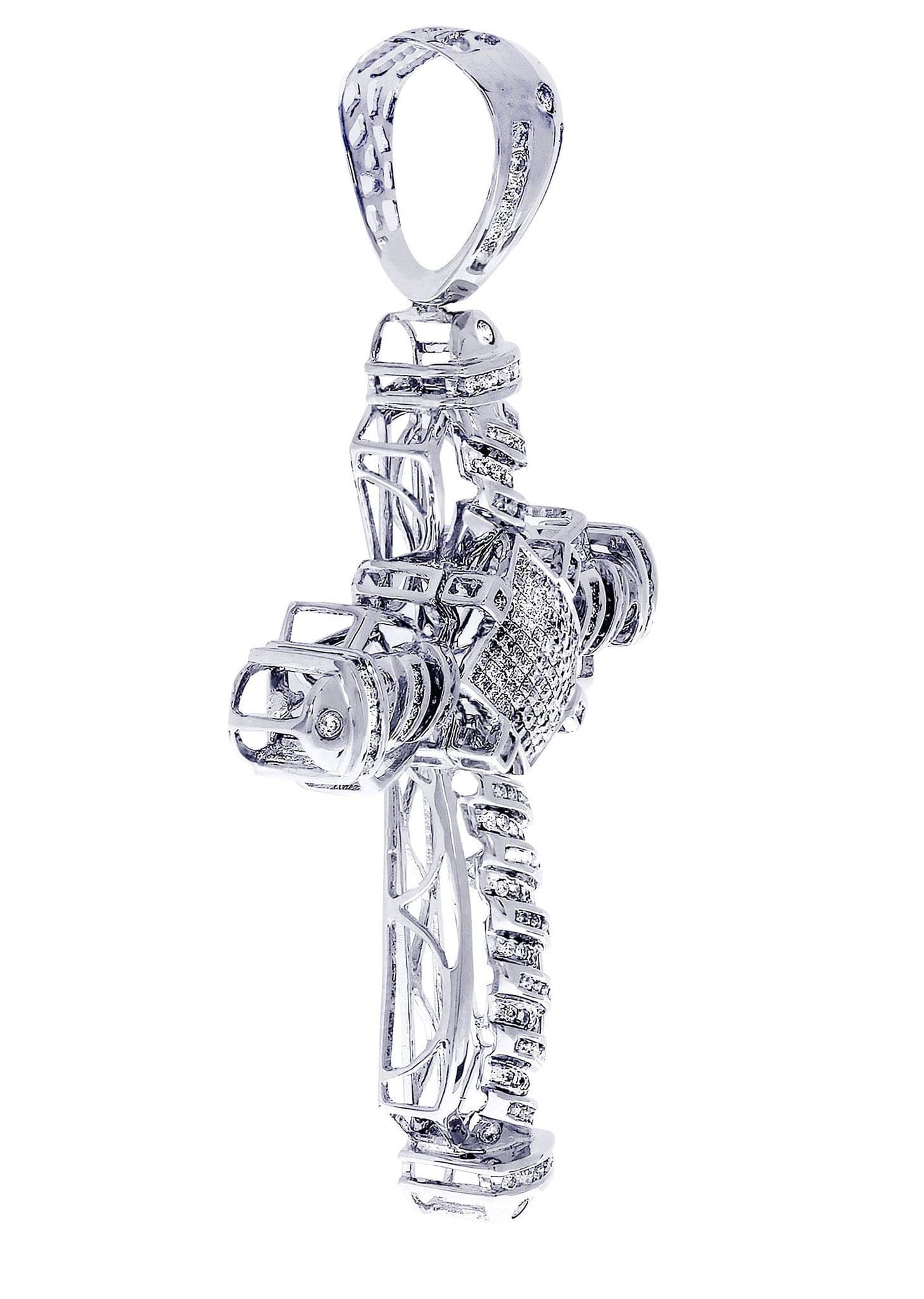 Diamond Cross Pendant| 2.1 Carats| 20.53 Grams - Image 2