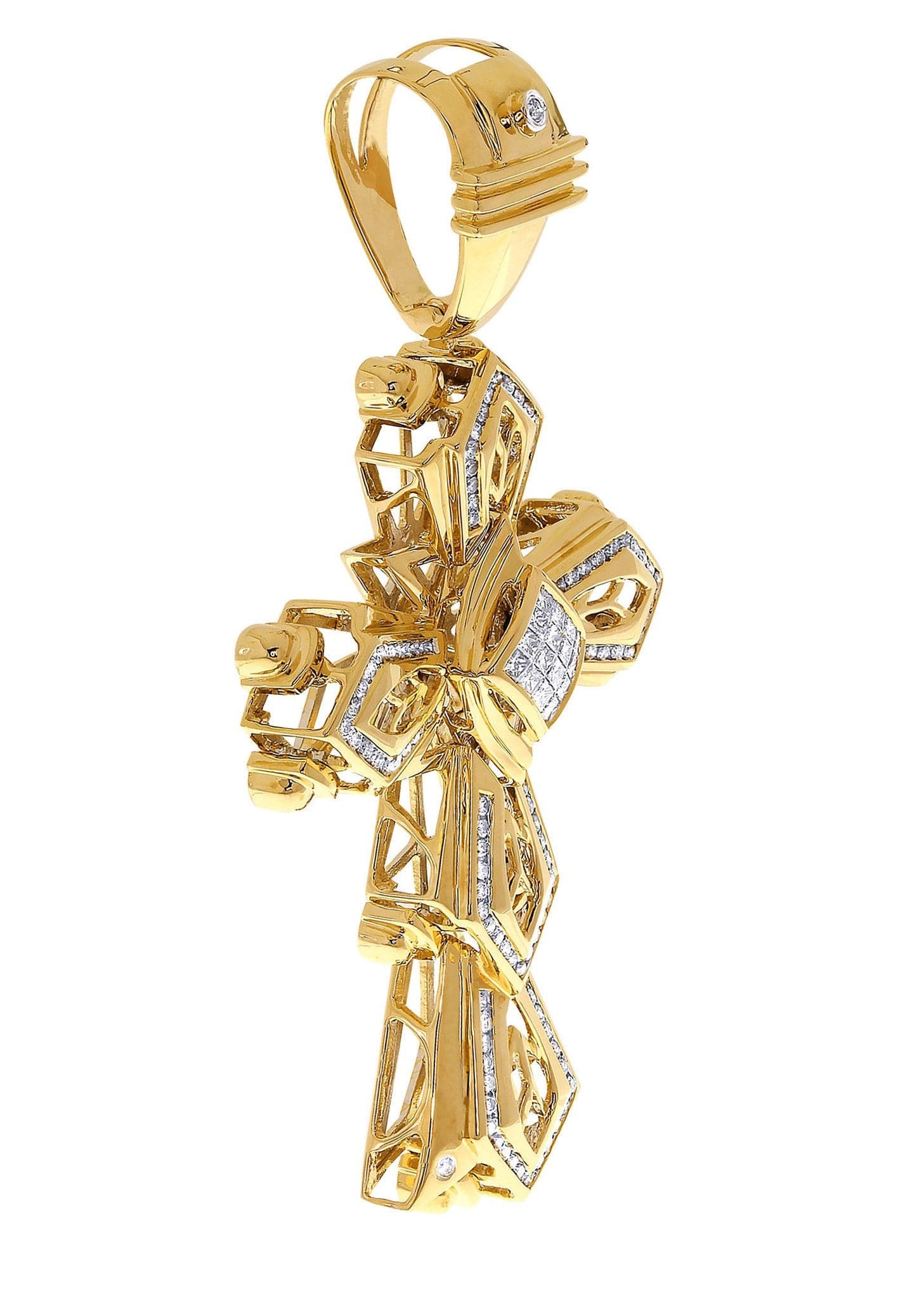 Diamond Cross Pendant| 2.55 Carats| 32.98 Grams - Image 2