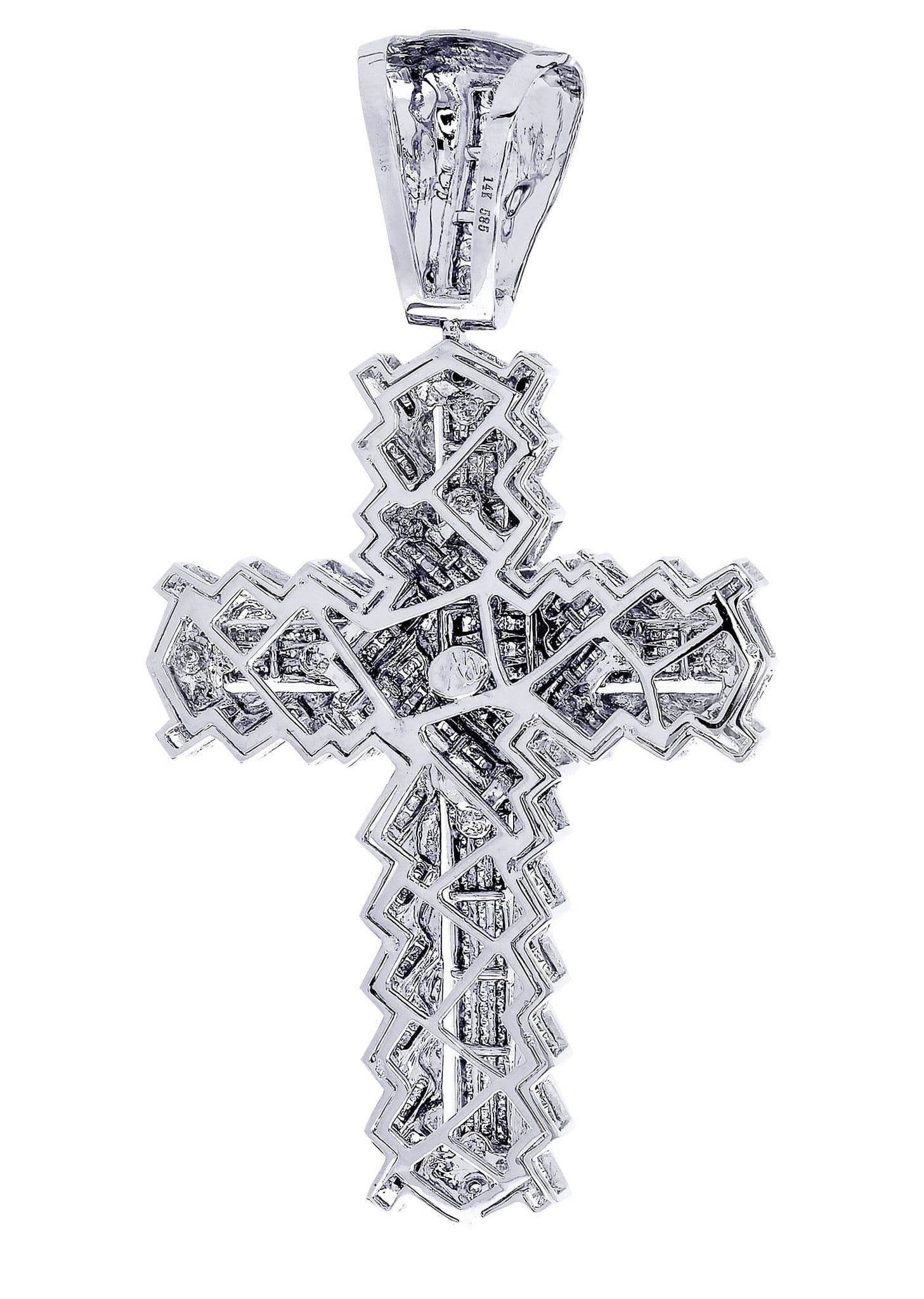 Diamond Cross Pendant| 2.56 Carats| 32.95 Grams - Image 3