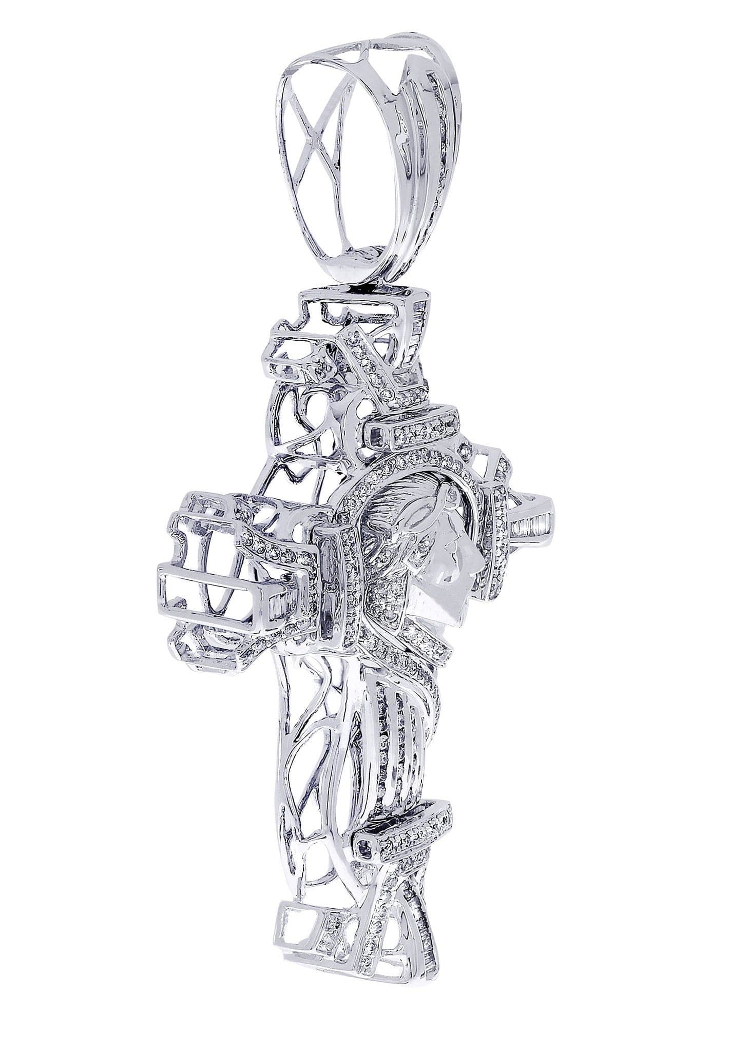Diamond Cross Pendant| 2.7 Carats| 23.4 Grams - Image 2