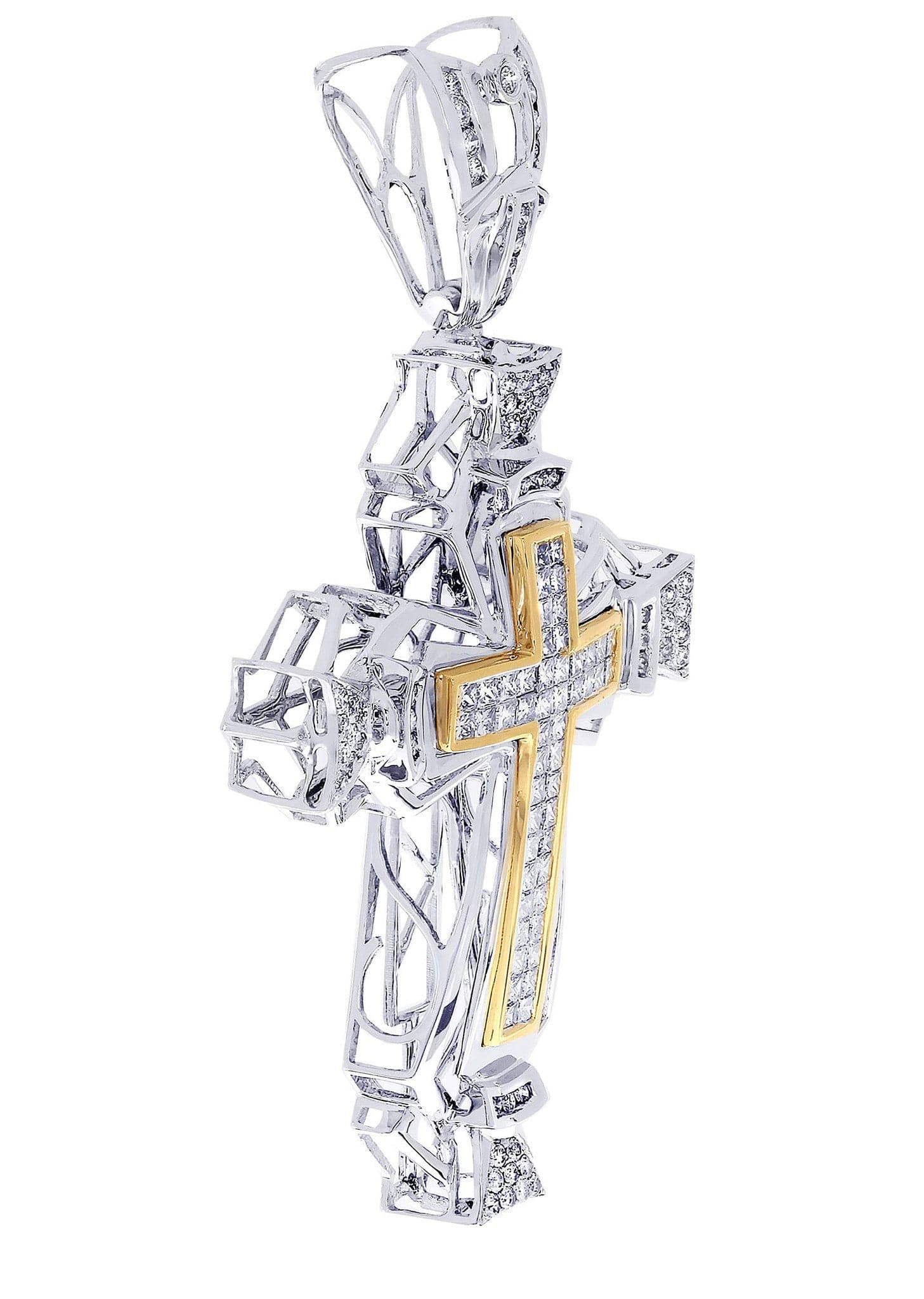 Diamond Cross Pendant| 3.08 Carats| 18.66 Grams - Image 2