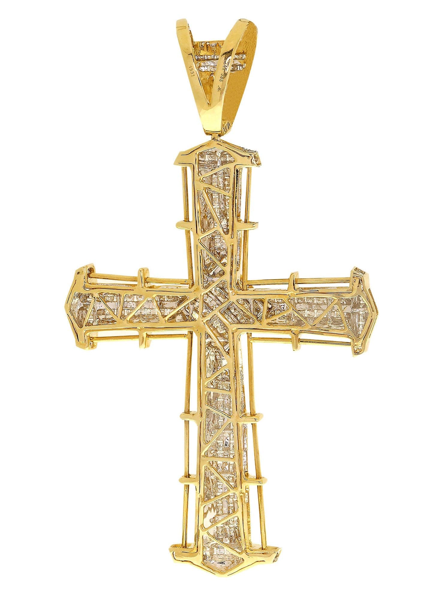 Diamond Cross Pendant| 3.08 Carats| 30.37 Grams - Image 3