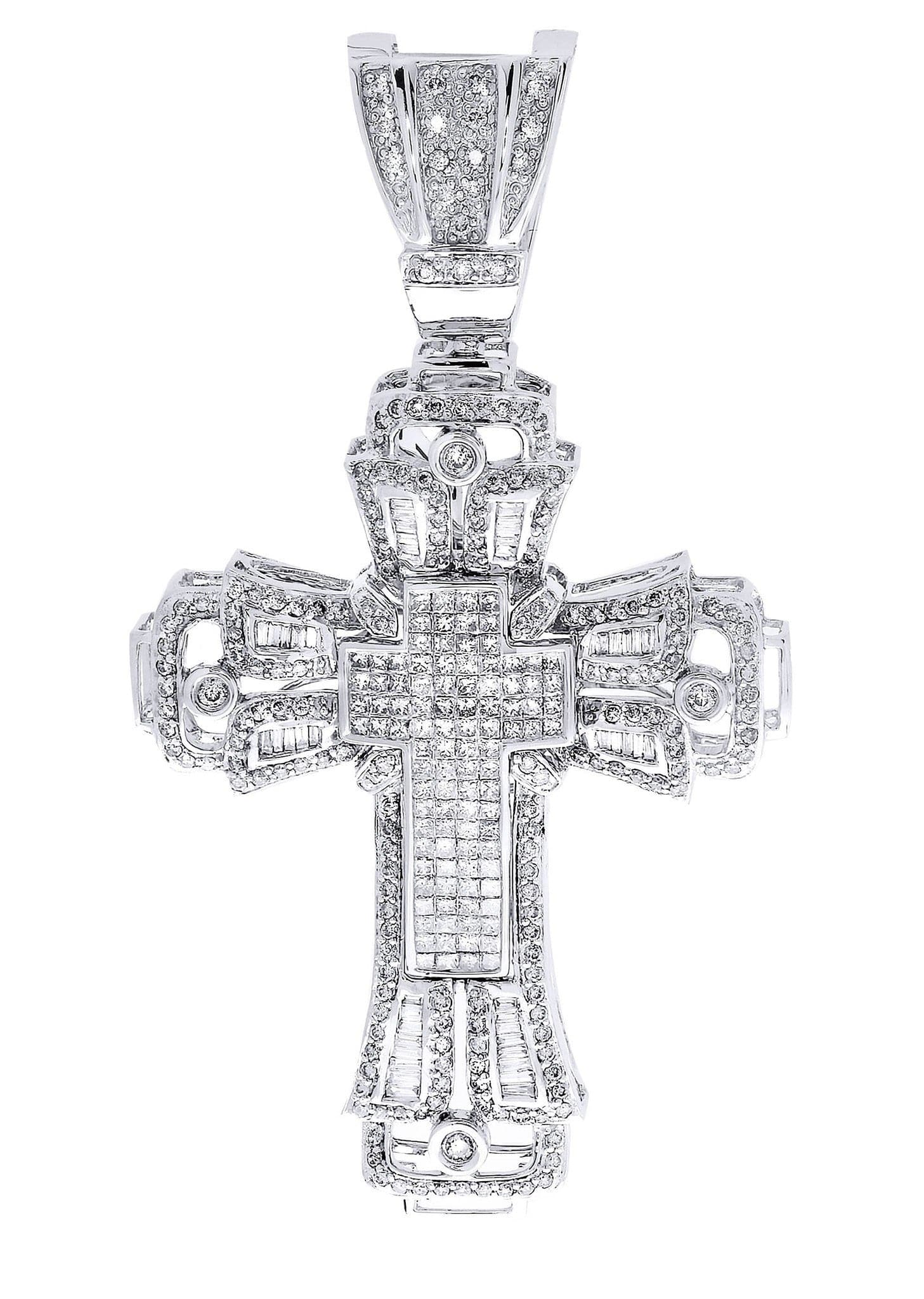 Diamond Cross Pendant| 3.18 Carats| 21.52 Grams
