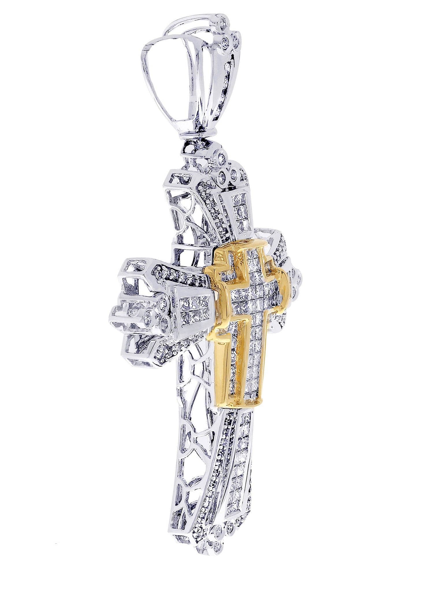 Diamond Cross Pendant| 3.19 Carats| 15.05 Grams - Image 2