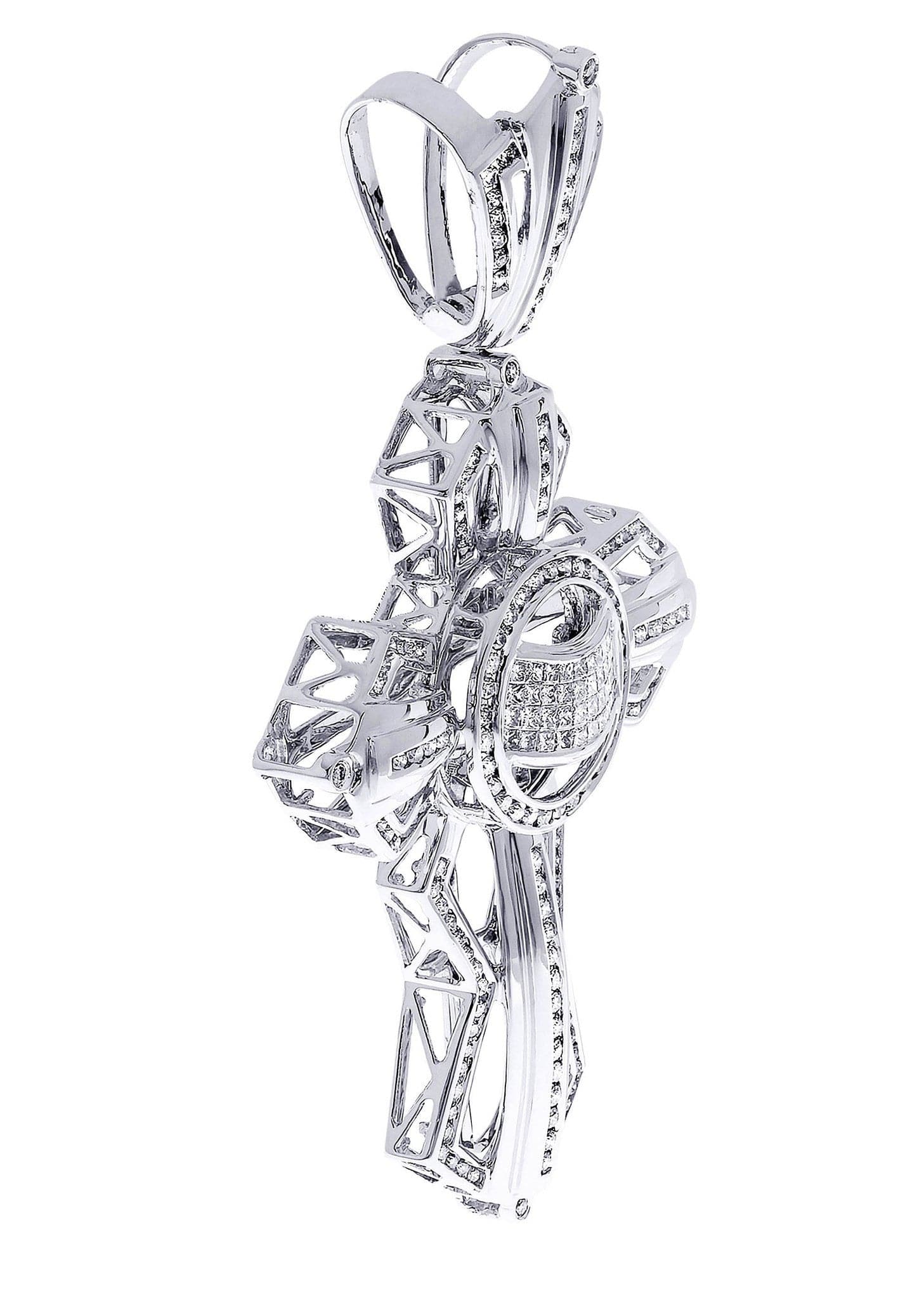 Diamond Cross Pendant| 3.55 Carats| 31.62 Grams - Image 2