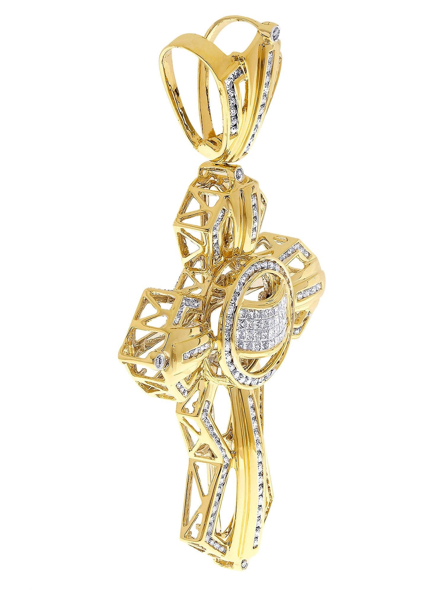Diamond Cross Pendant| 3.57 Carats| 31.49 Grams - Image 2