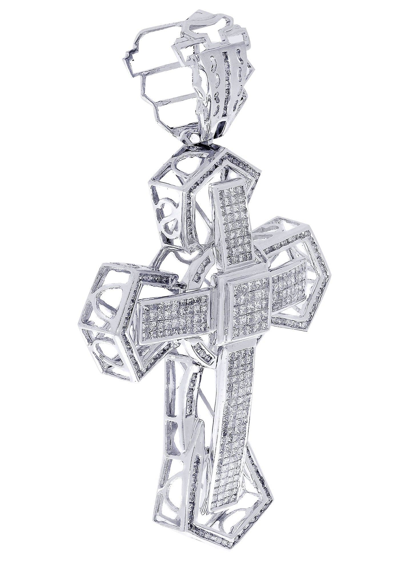 Diamond Cross Pendant| 4.1 Carats| 22.95 Grams - Image 2