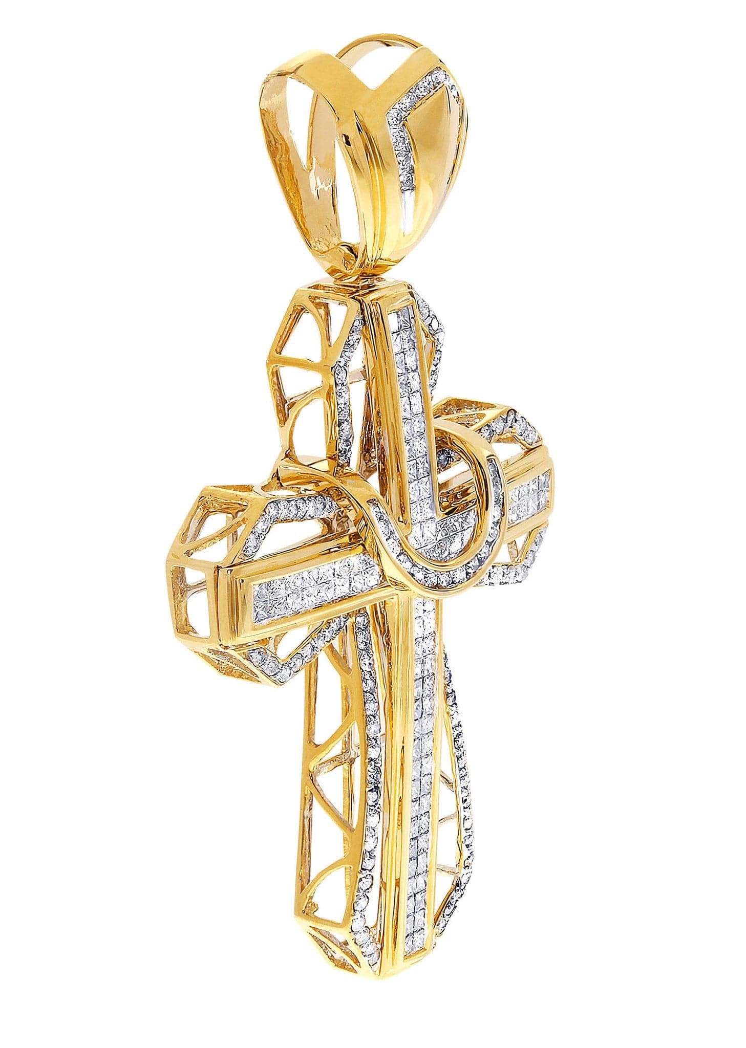 Diamond Cross Pendant| 4.11 Carats| 21.23 Grams - Image 2
