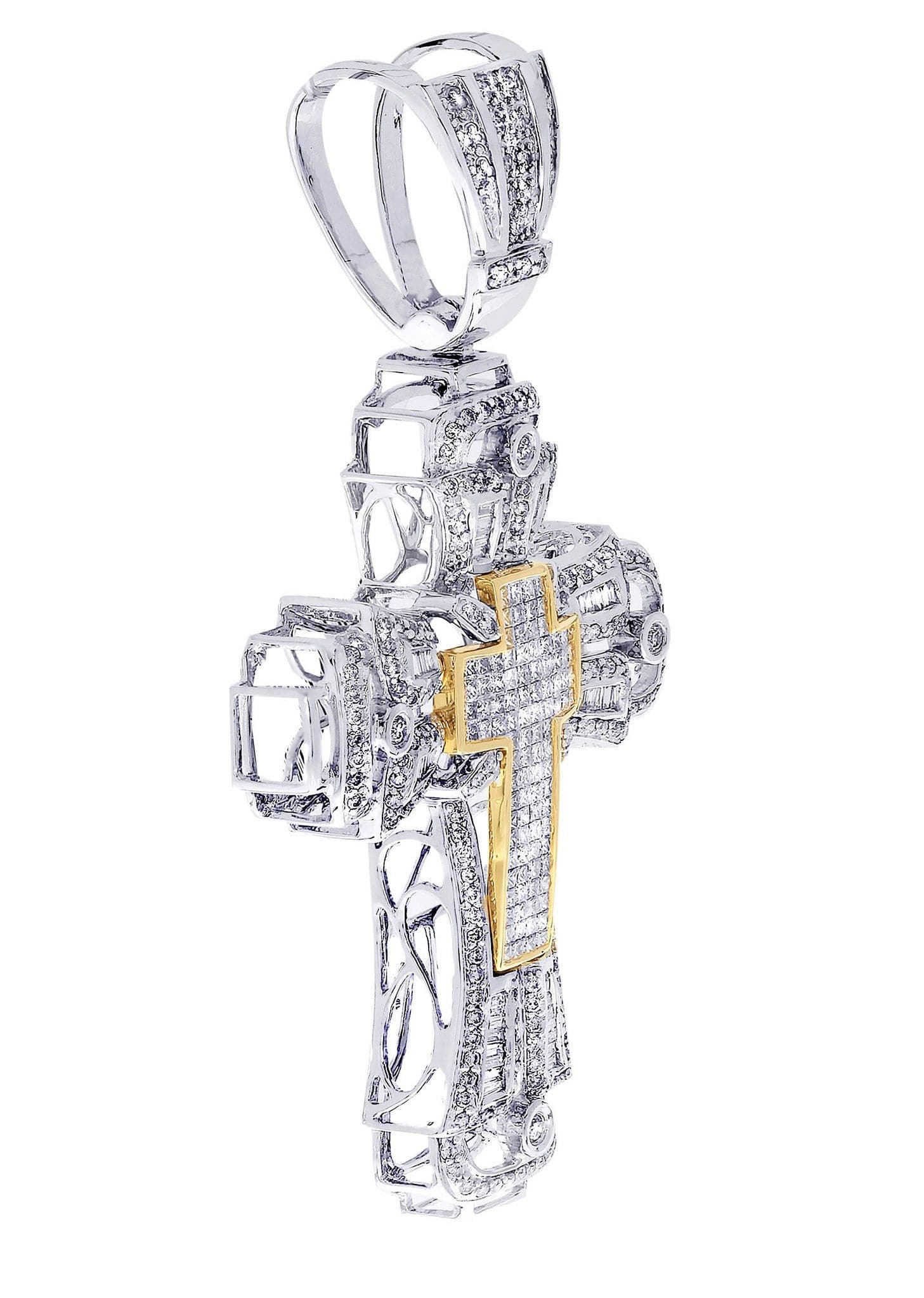 Diamond Cross Pendant| 4.43 Carats| 22 Grams - Image 2