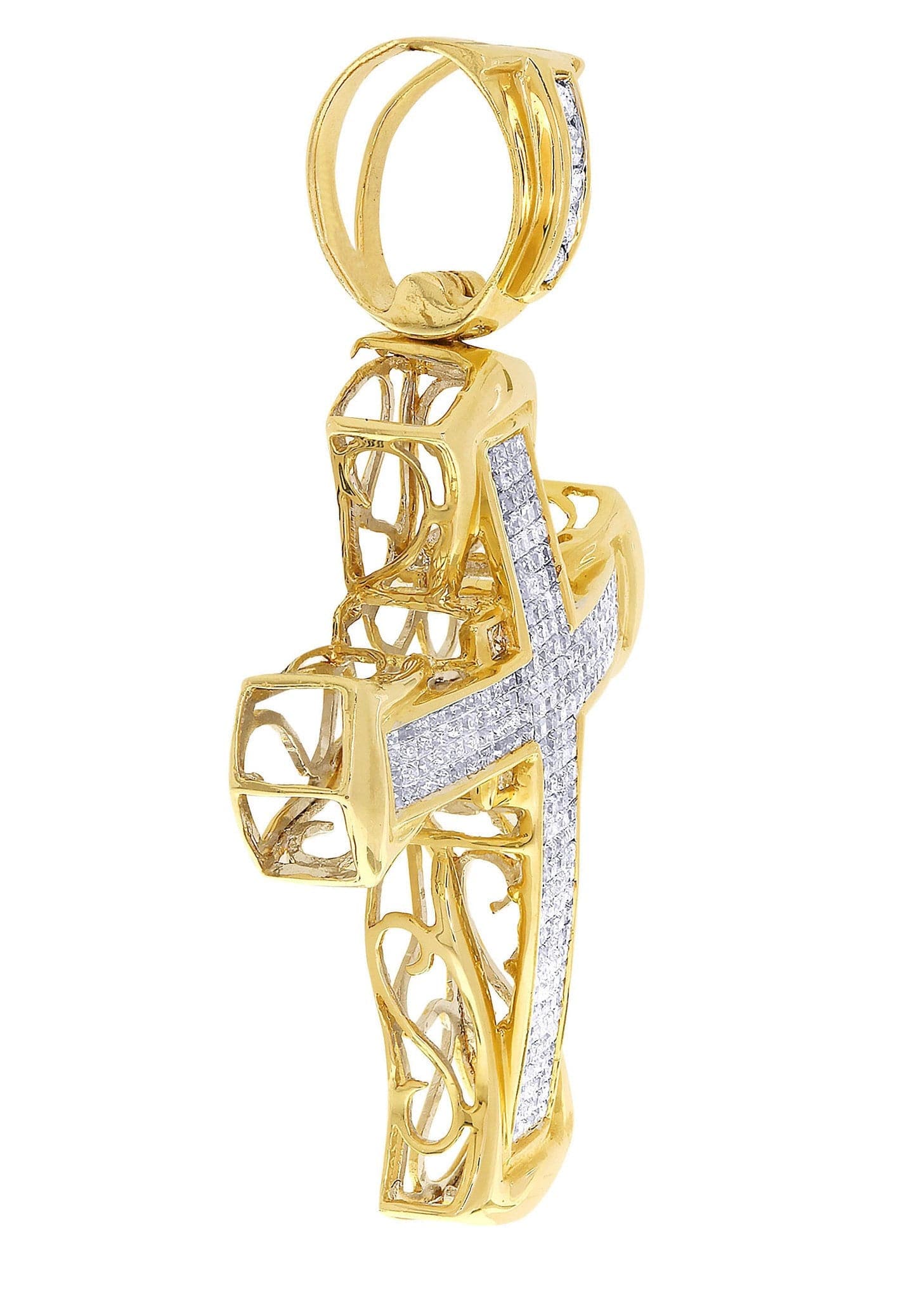Diamond Cross Pendant| 4.48 Carats| 13.17 Grams - Image 2
