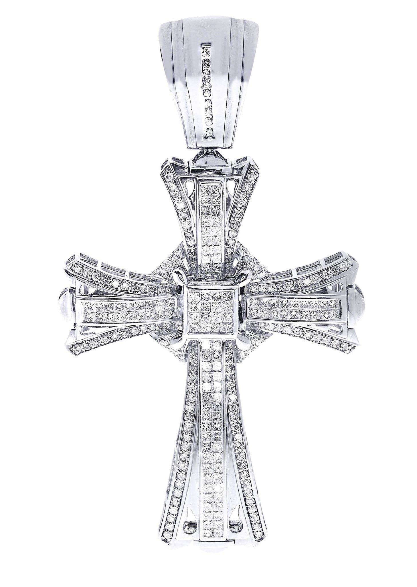 Diamond Cross Pendant| 5.34 Carats| 35.08 Grams