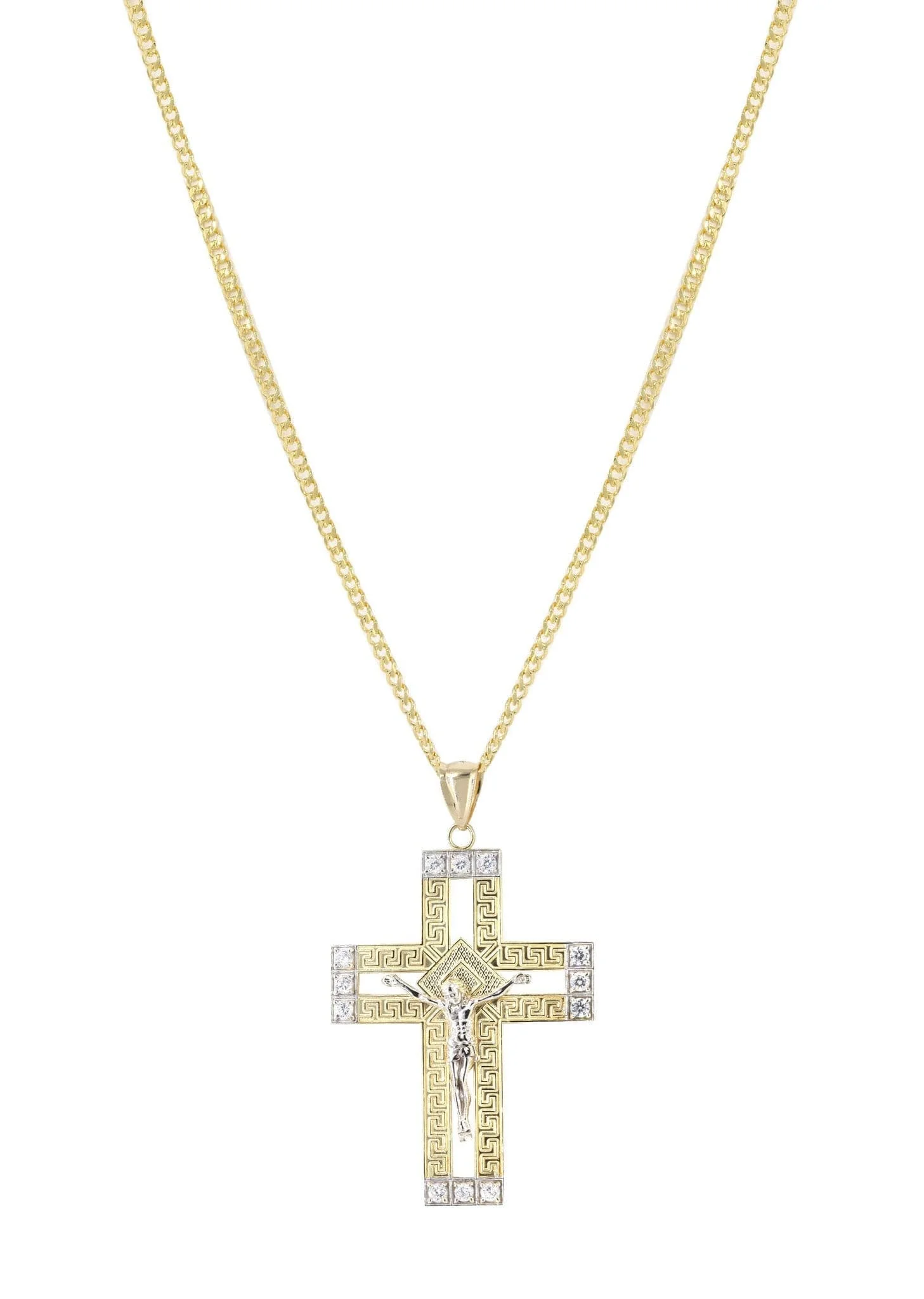 10K Yellow Gold Cross /Crucifix Necklace | Appx. 20.8 Grams - Image 5