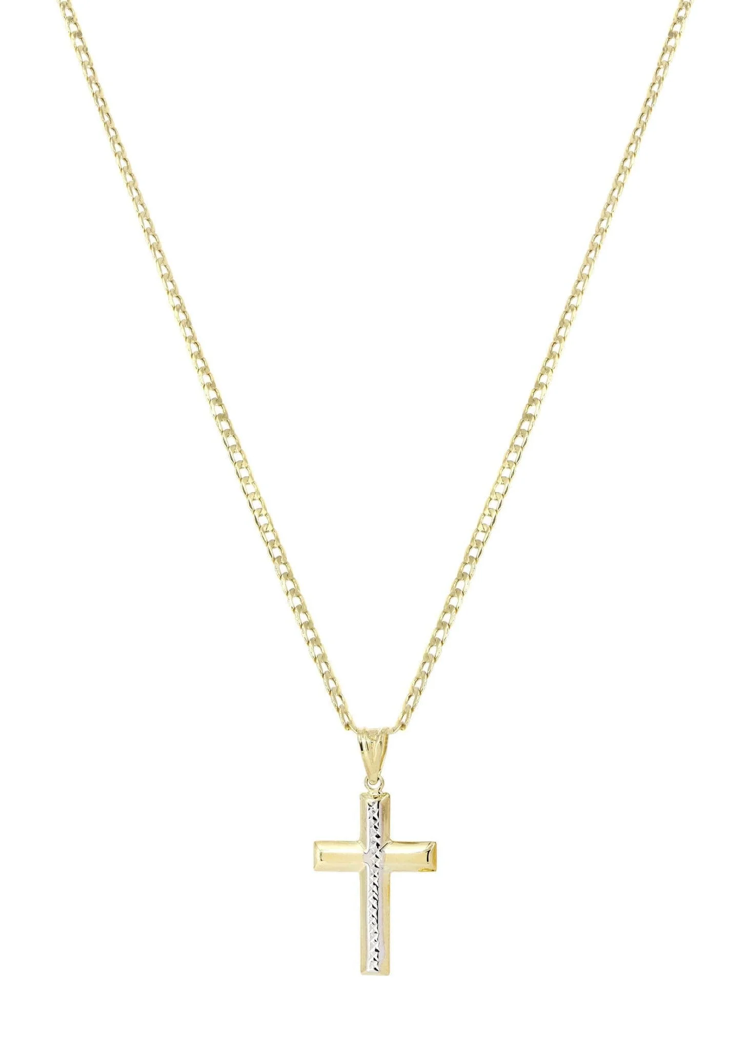 10K Gold Cross  Necklace For Men | 5.58 Grams - Image 4