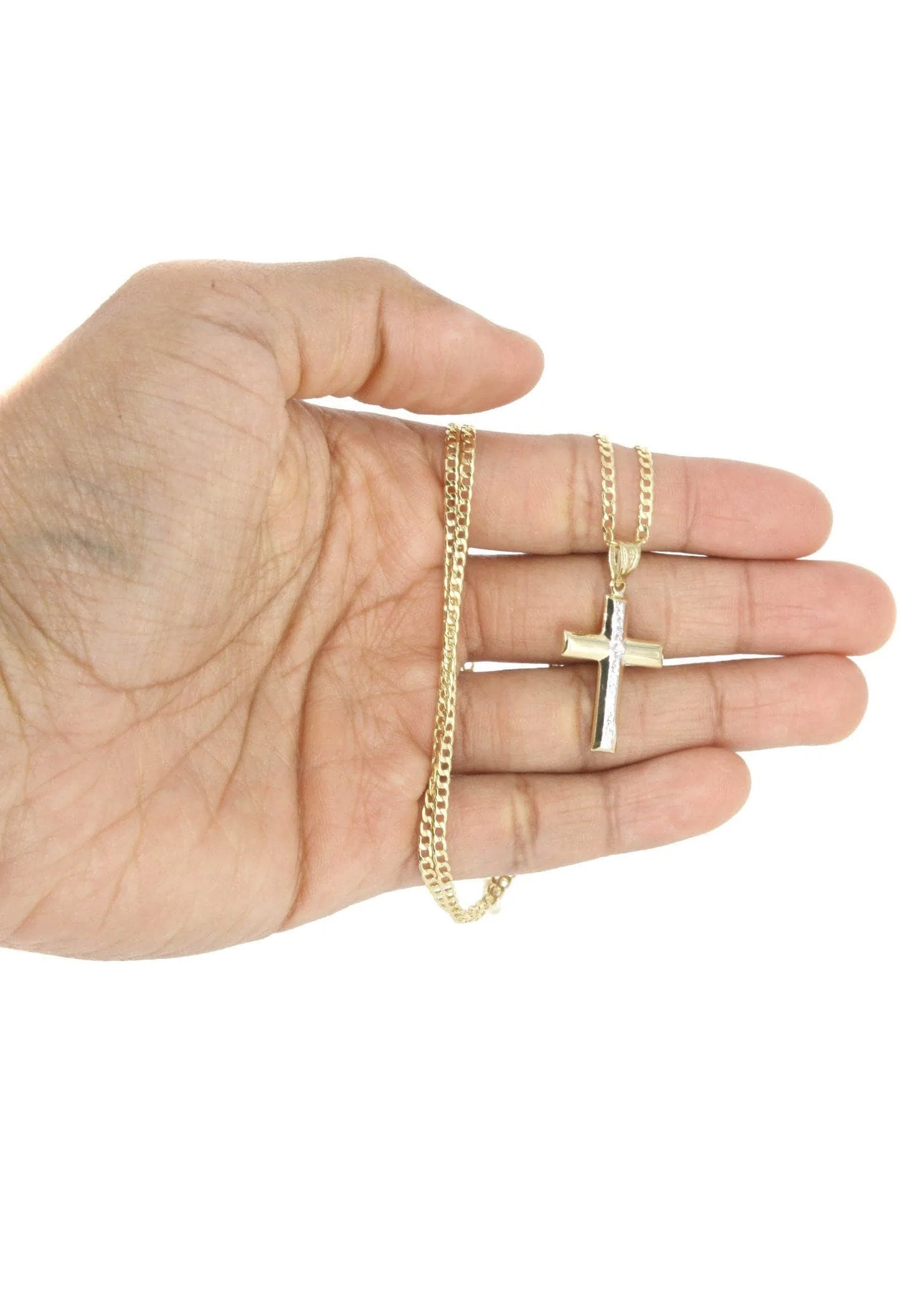 10K Gold Cross  Necklace For Men | 5.58 Grams - Image 6