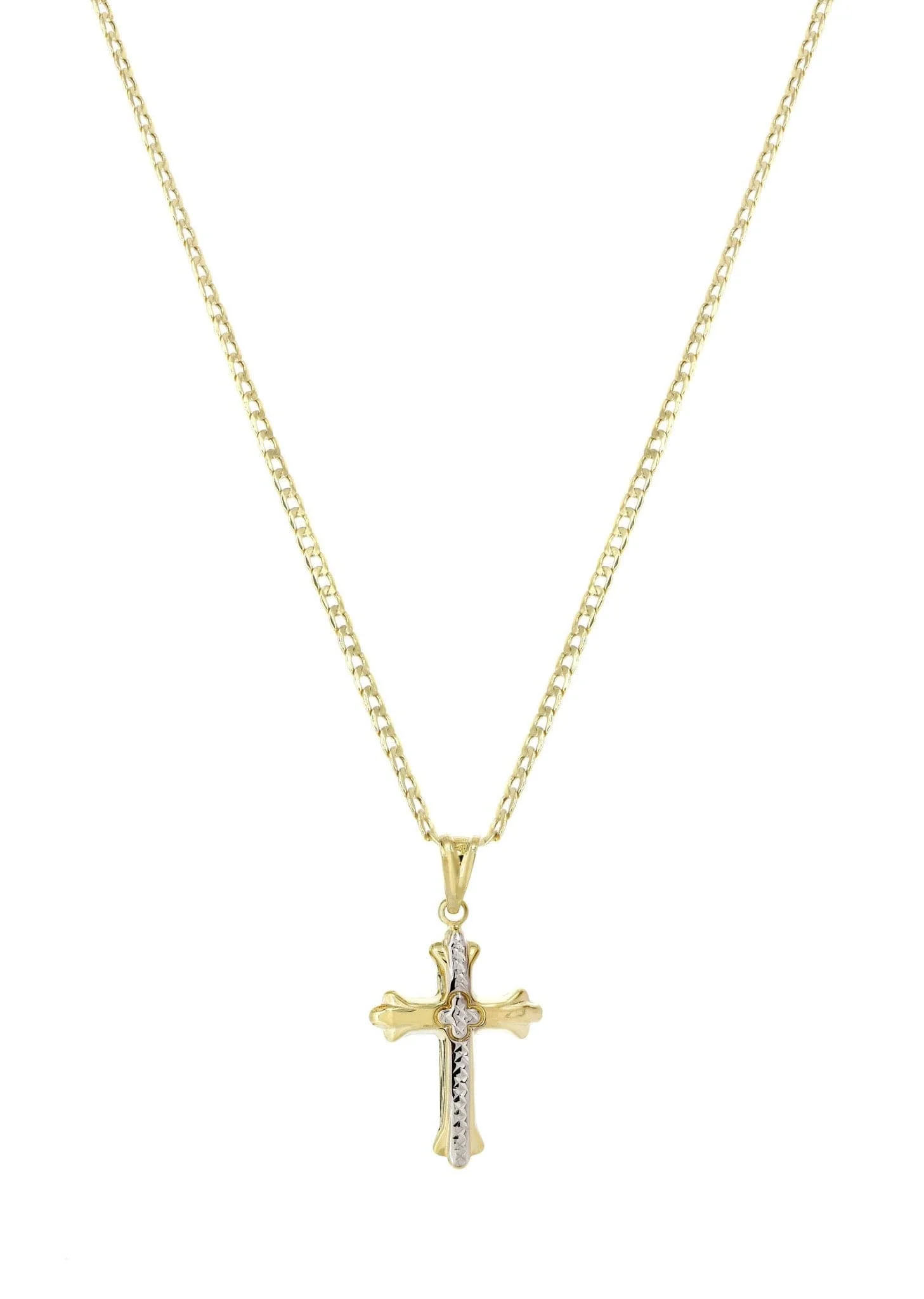 10K Gold Cross  Necklace For Men | 5.81 Grams - Image 4