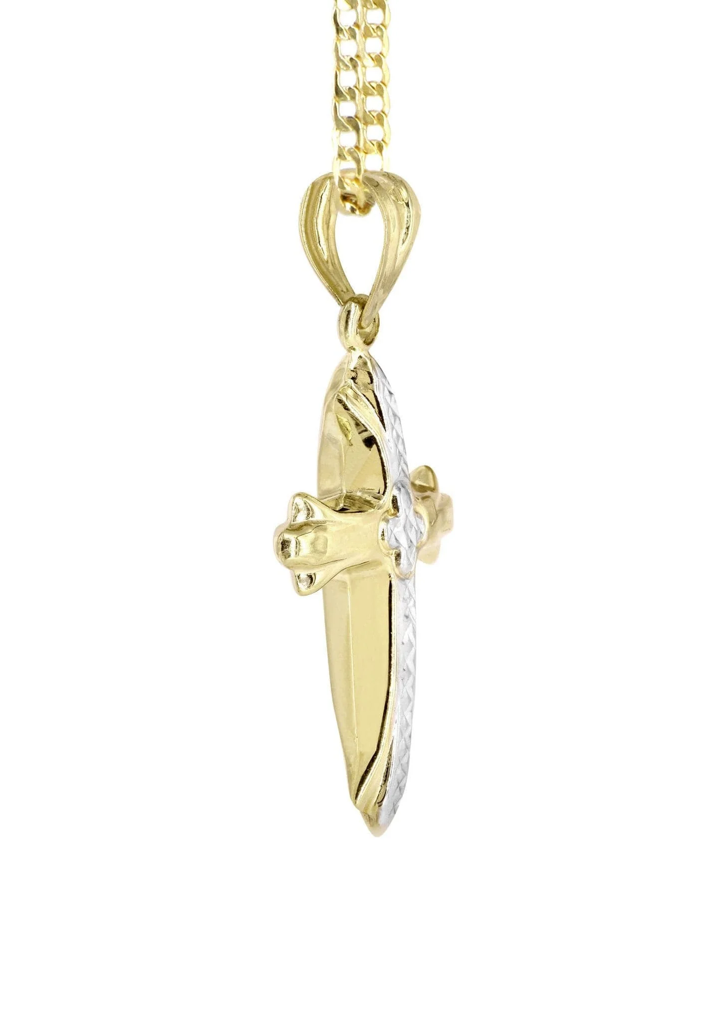 10K Gold Cross  Necklace For Men | 5.81 Grams - Image 5