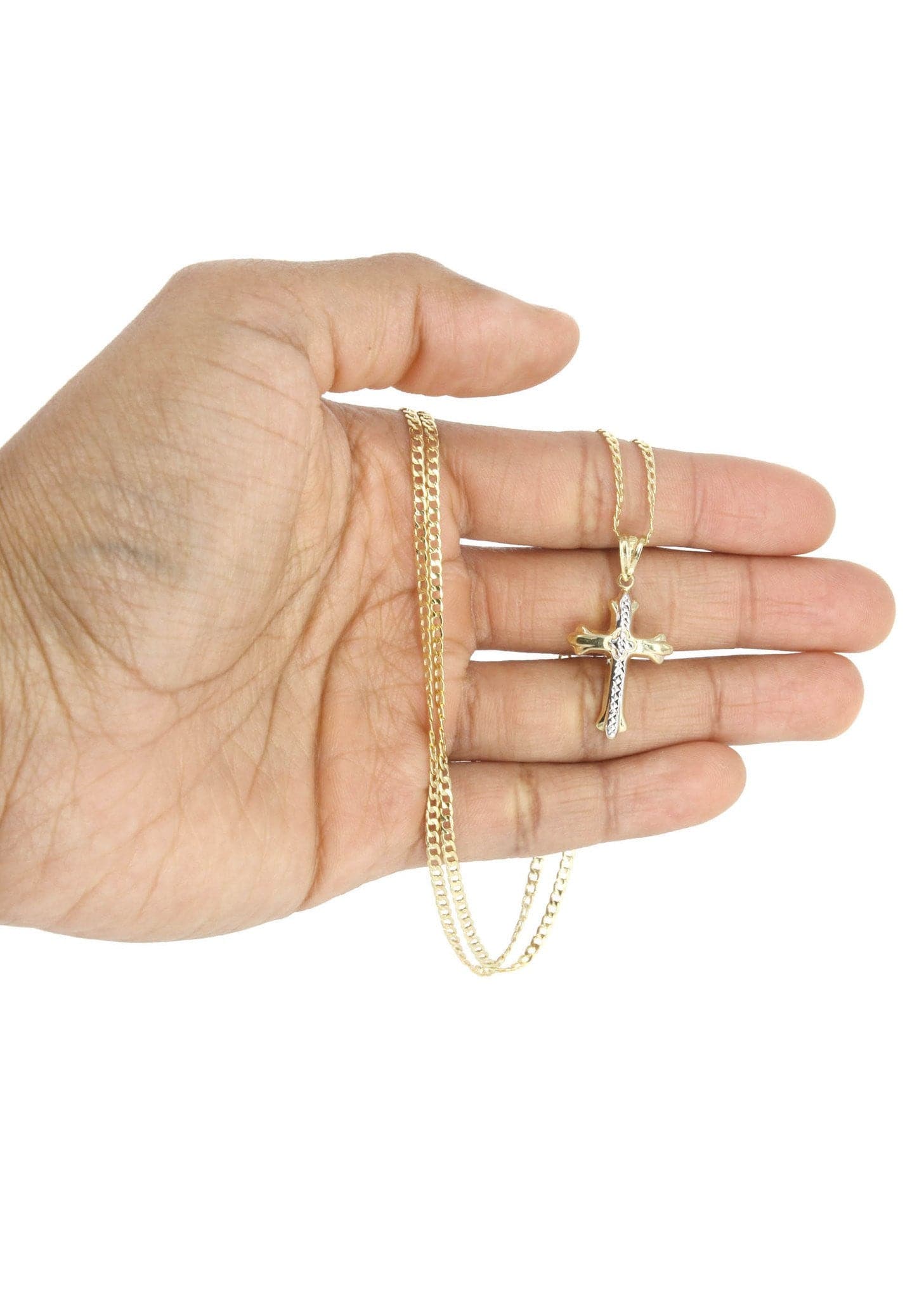 10K Gold Cross  Necklace For Men | 5.81 Grams - Image 6