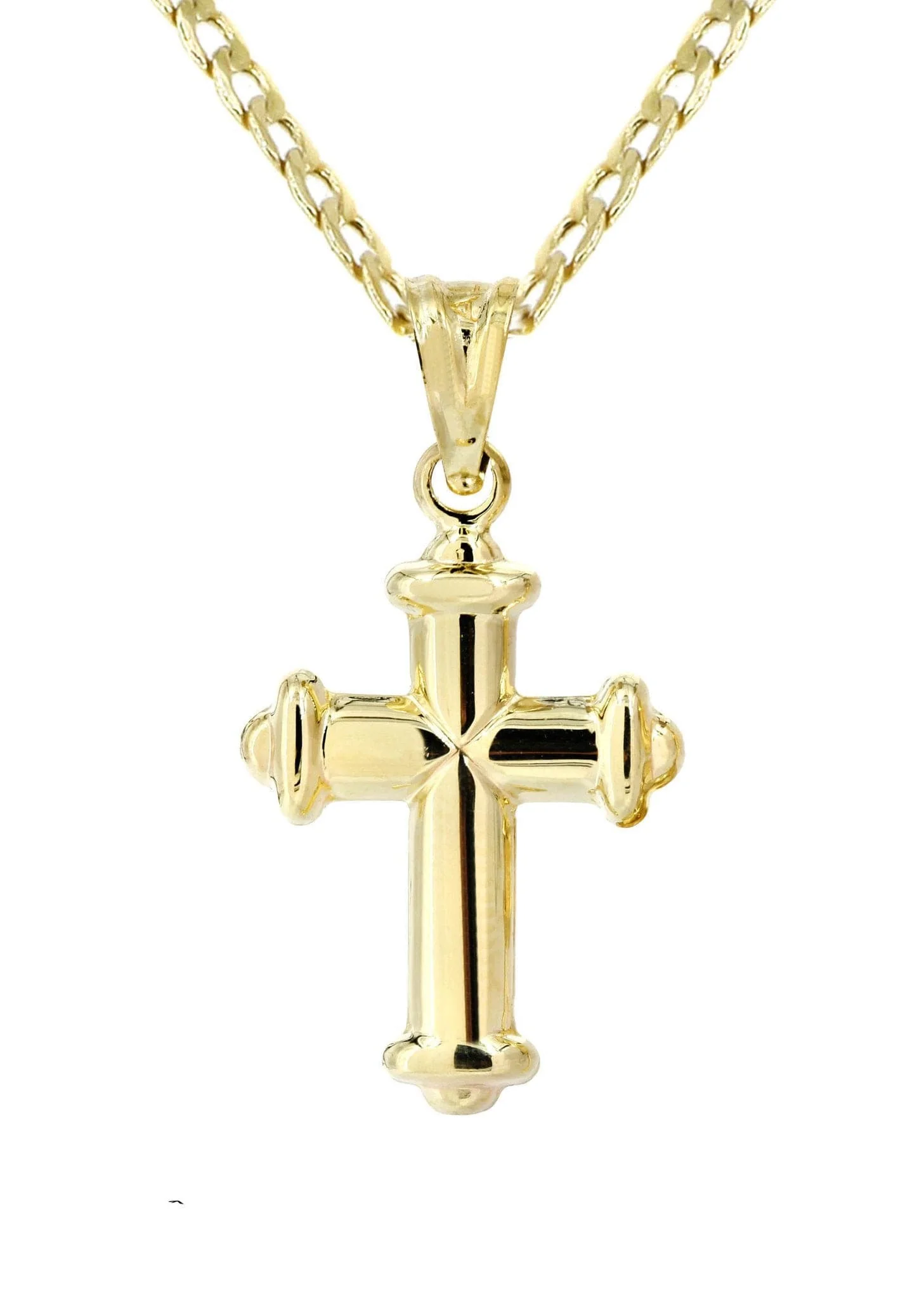 10K Gold Cross  Necklace For Men | 5.2 Grams - Image 3