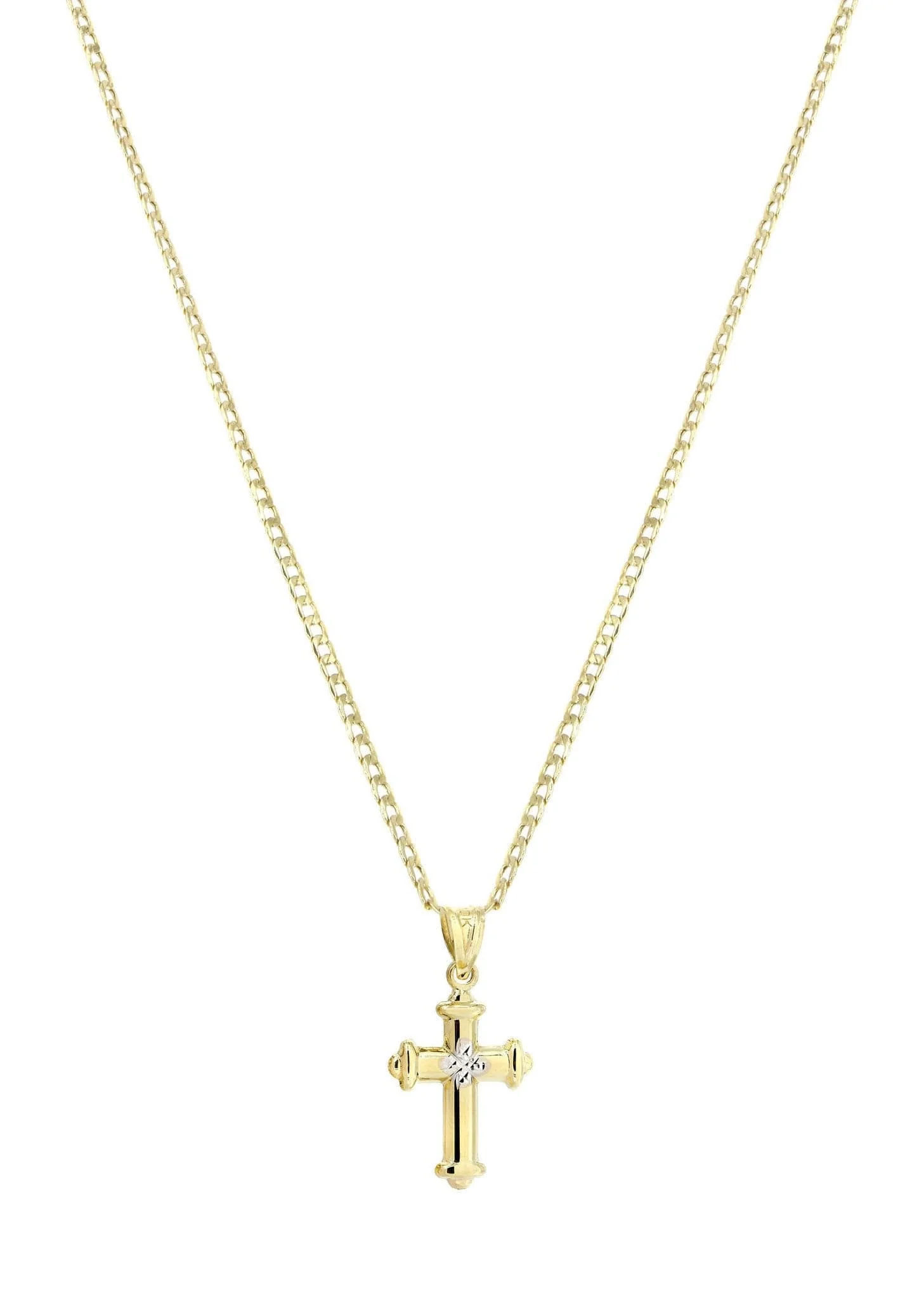 10K Gold Cross  Necklace For Men | 5.2 Grams - Image 4