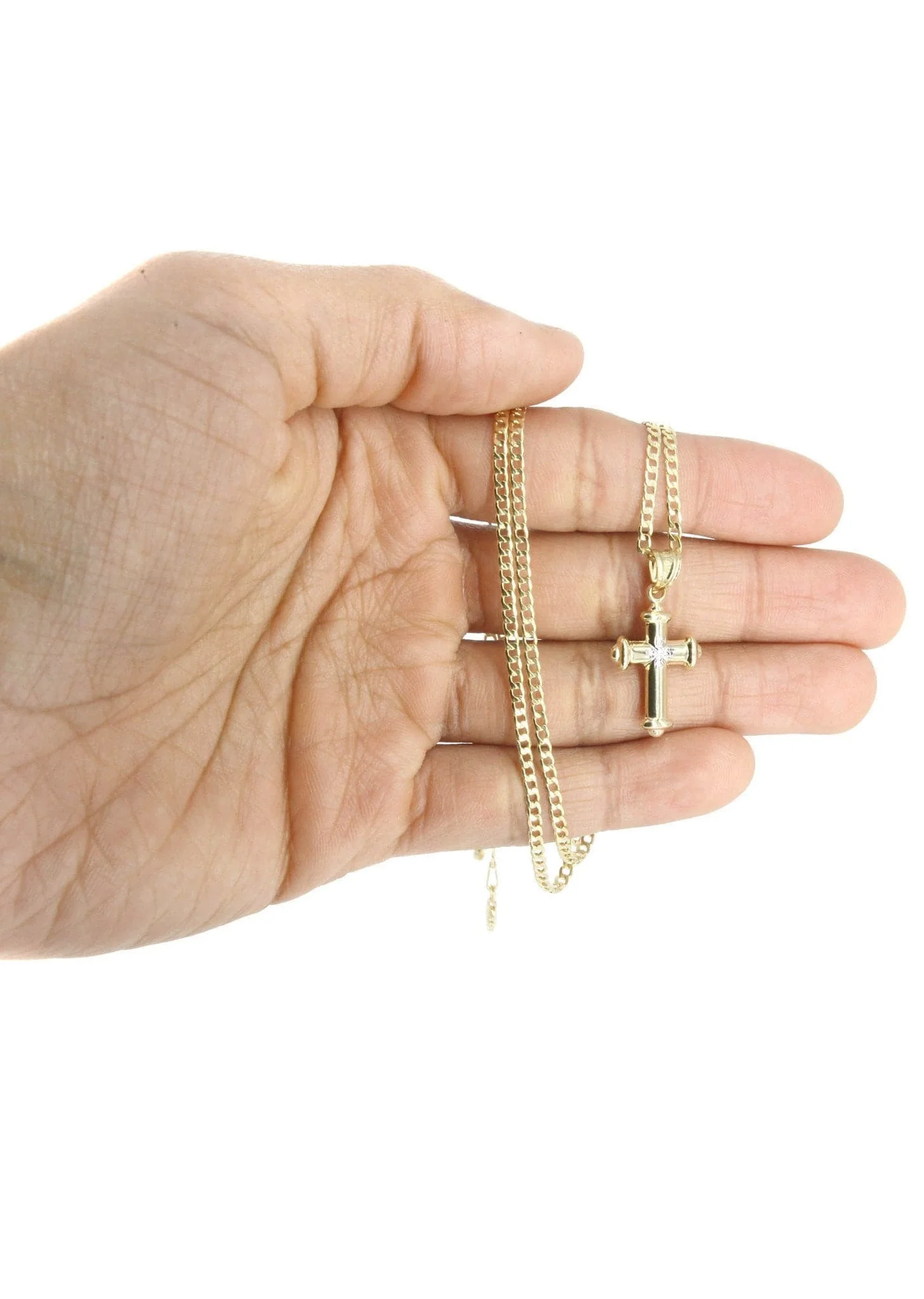 10K Gold Cross  Necklace For Men | 5.2 Grams - Image 6
